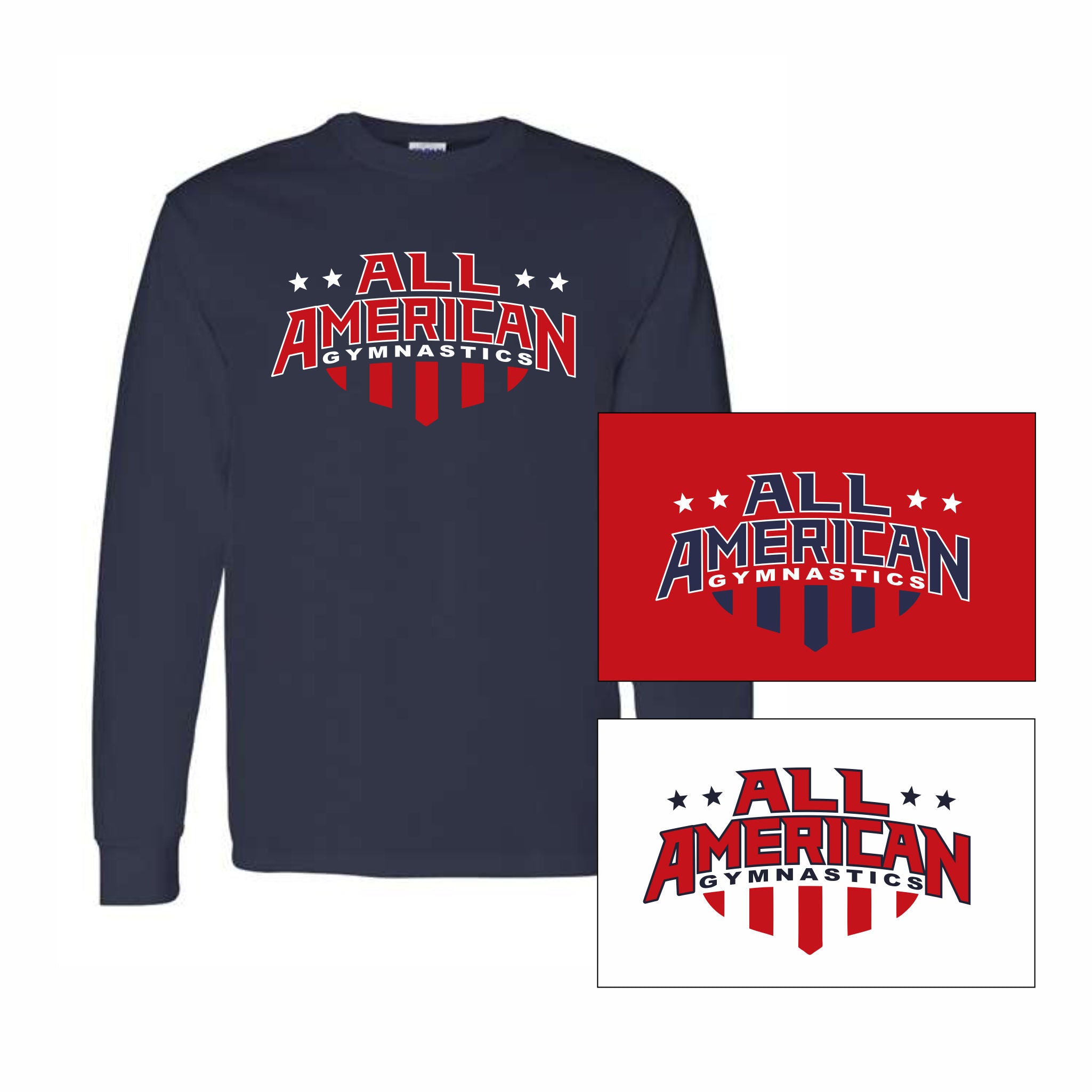 02. All American Gymnastics - Long Sleeve T-Shirt
