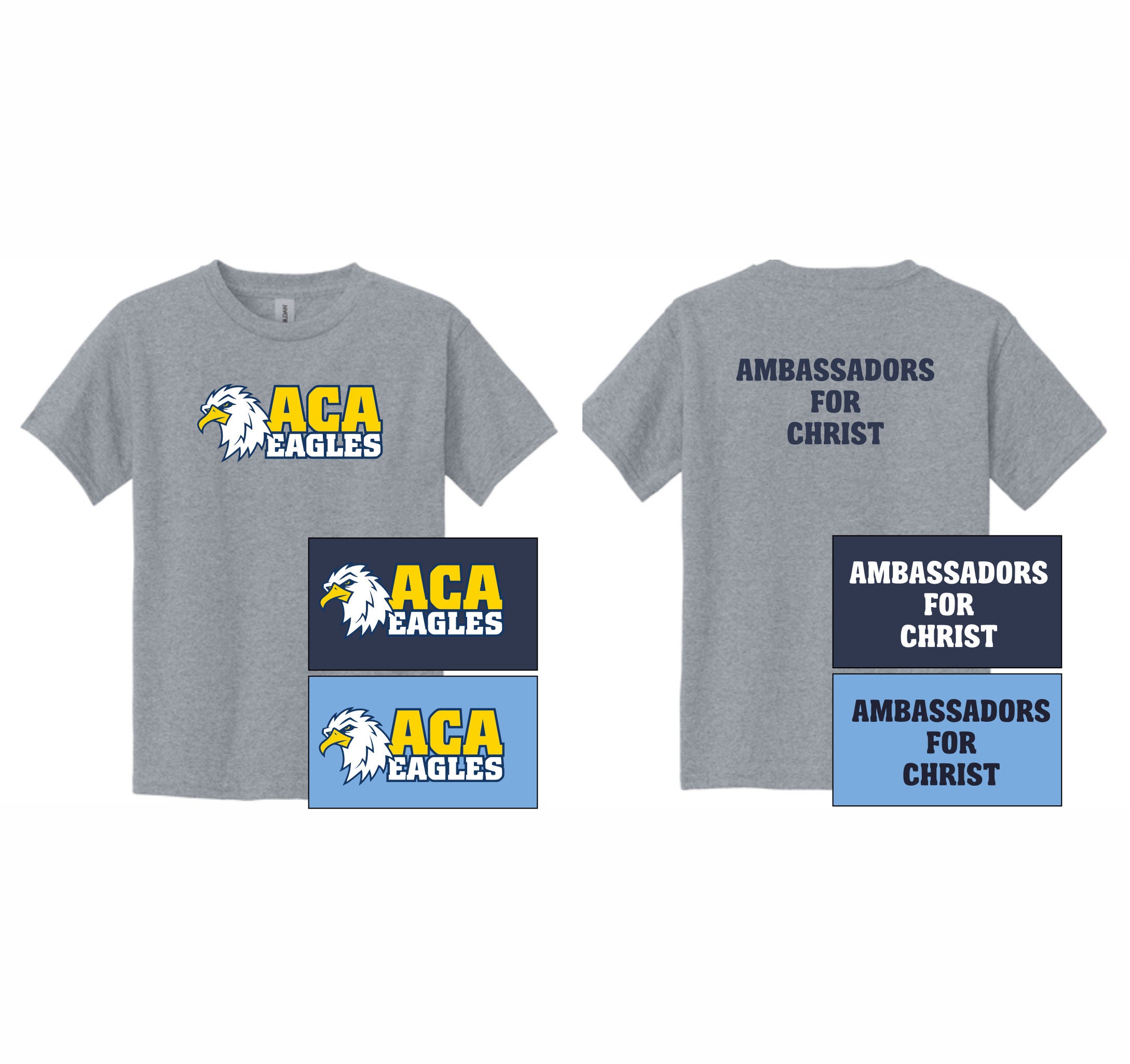 05. ACA - Short Sleeve T-Shirt (ACA Eagles Large Logo)