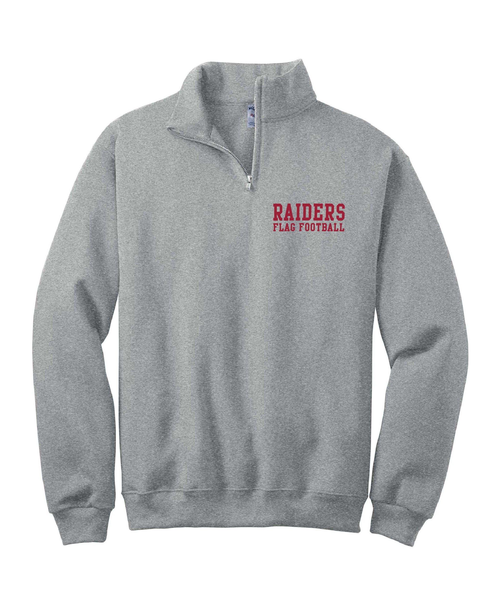 ARIS Flag Football - Embroidered Adult Unisex Fleece Quarter-Zip