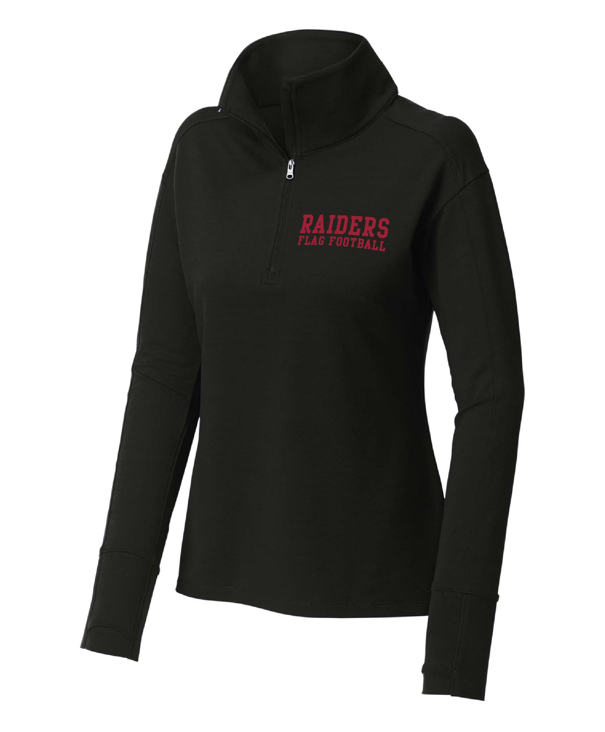ARIS Flag Football - Embroidered Men's/Women's Sport-Wick® Fleece 1/4 Zip