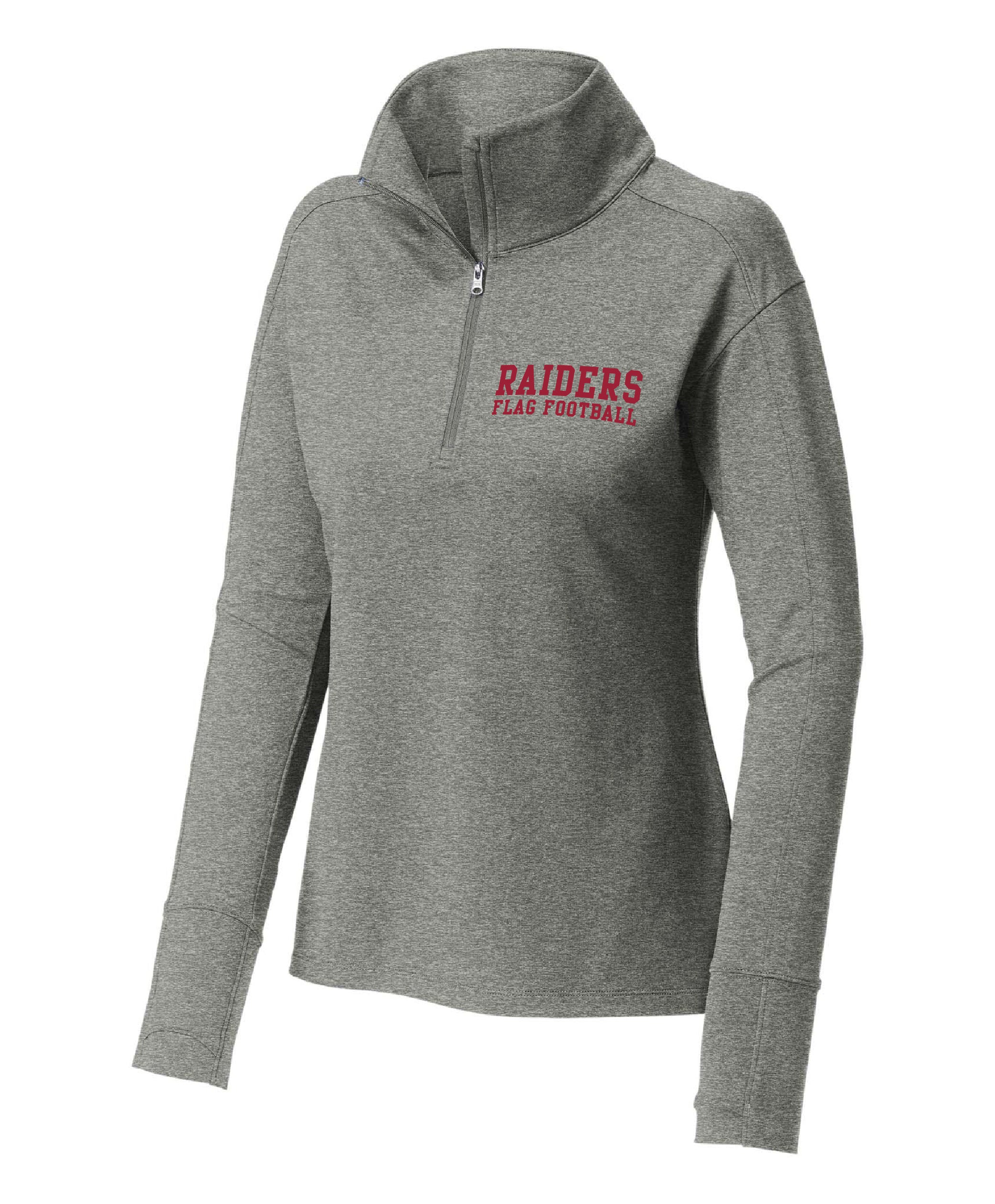 ARIS Flag Football - Embroidered Men's/Women's Sport-Wick® Fleece 1/4 Zip
