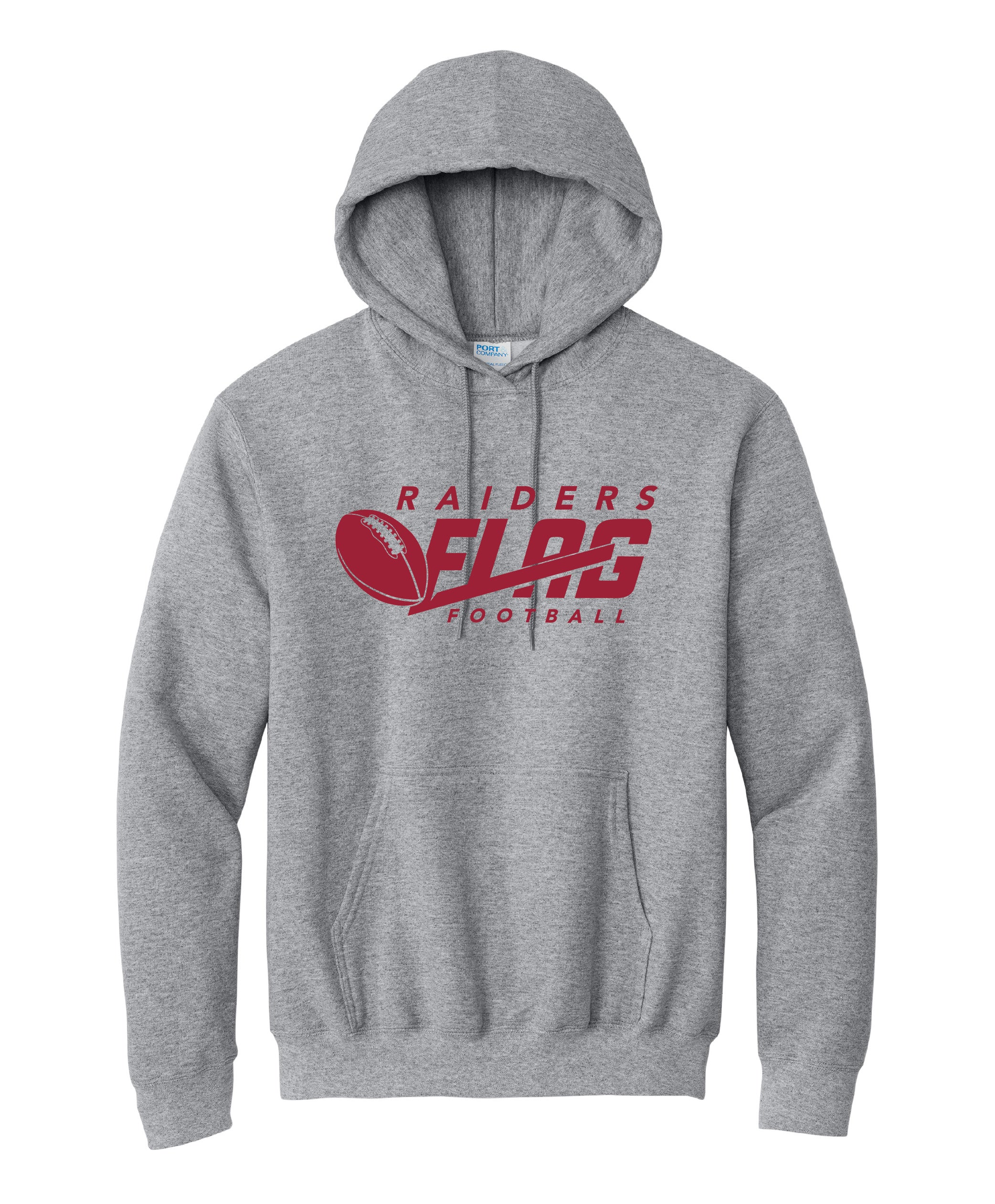 ARIS Flag Football - Youth/Adult Unisex Fleece Pullover Hooded Sweatshirt