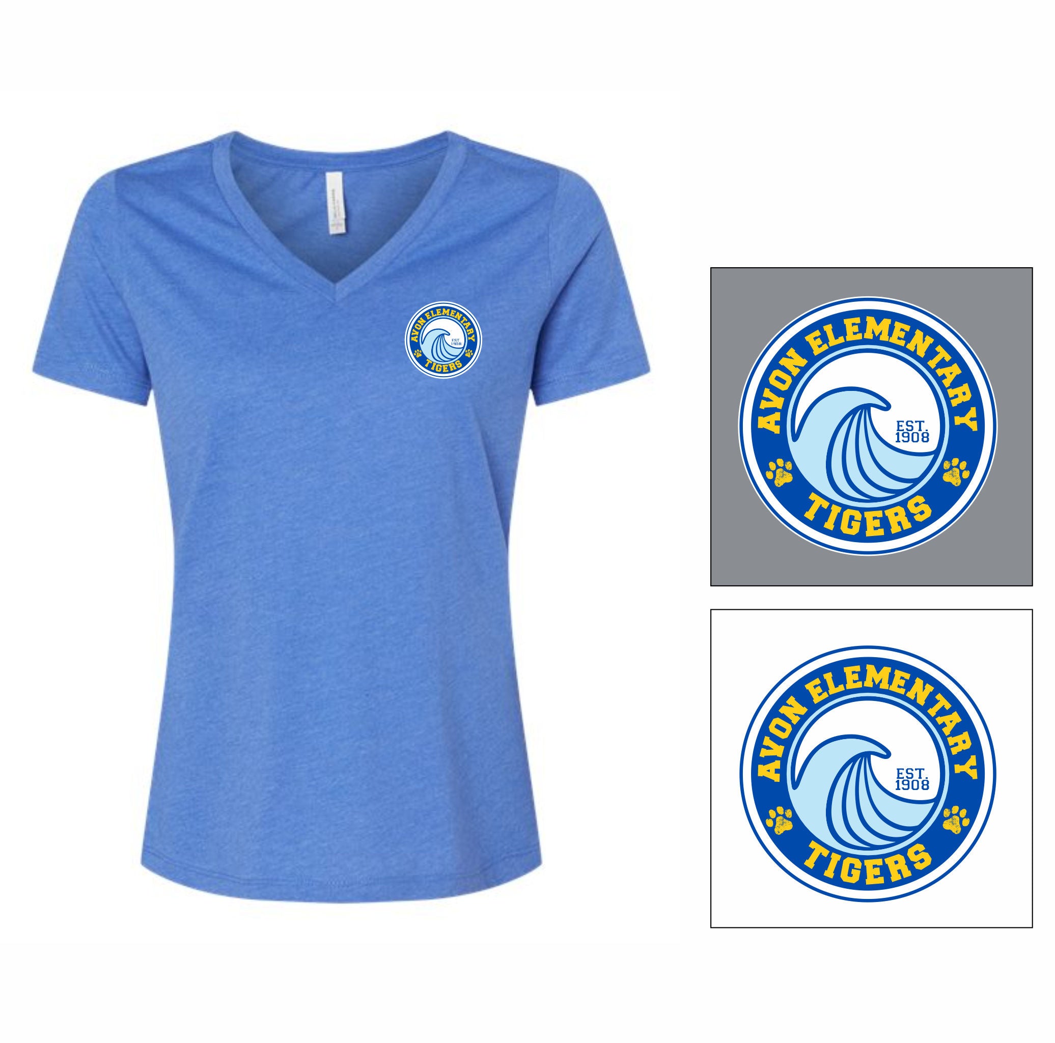 03. Avon - Ladies V-Neck T-Shirt