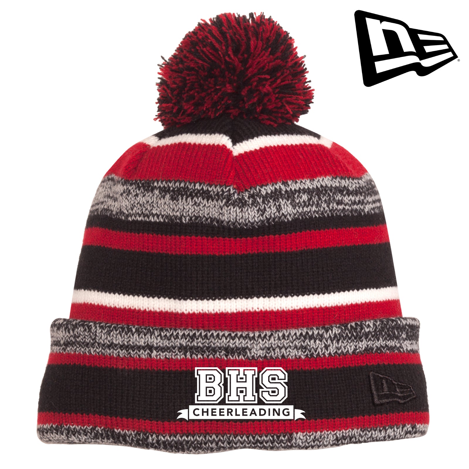 Belvidere H.S. Cheer - Embroidered New Era® Sideline Pom Beanie
