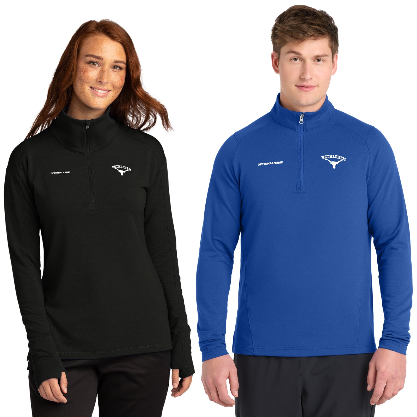 Bethlehem Twp. Staff - Men's / Women's Wicking Flex Fleece Quarter-Zip Pullover