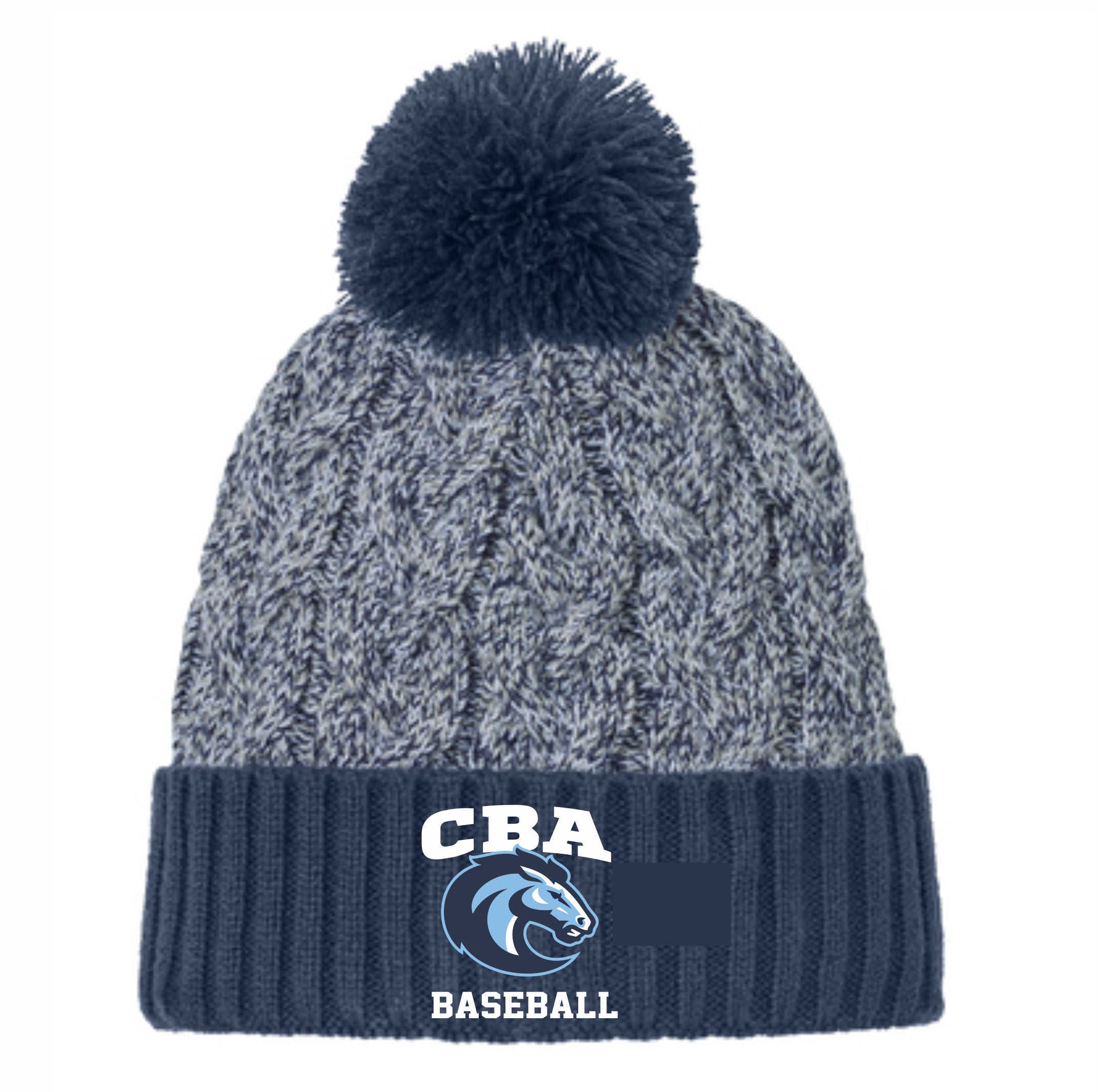 26. CBA Baseball - New Era Pom Beanie