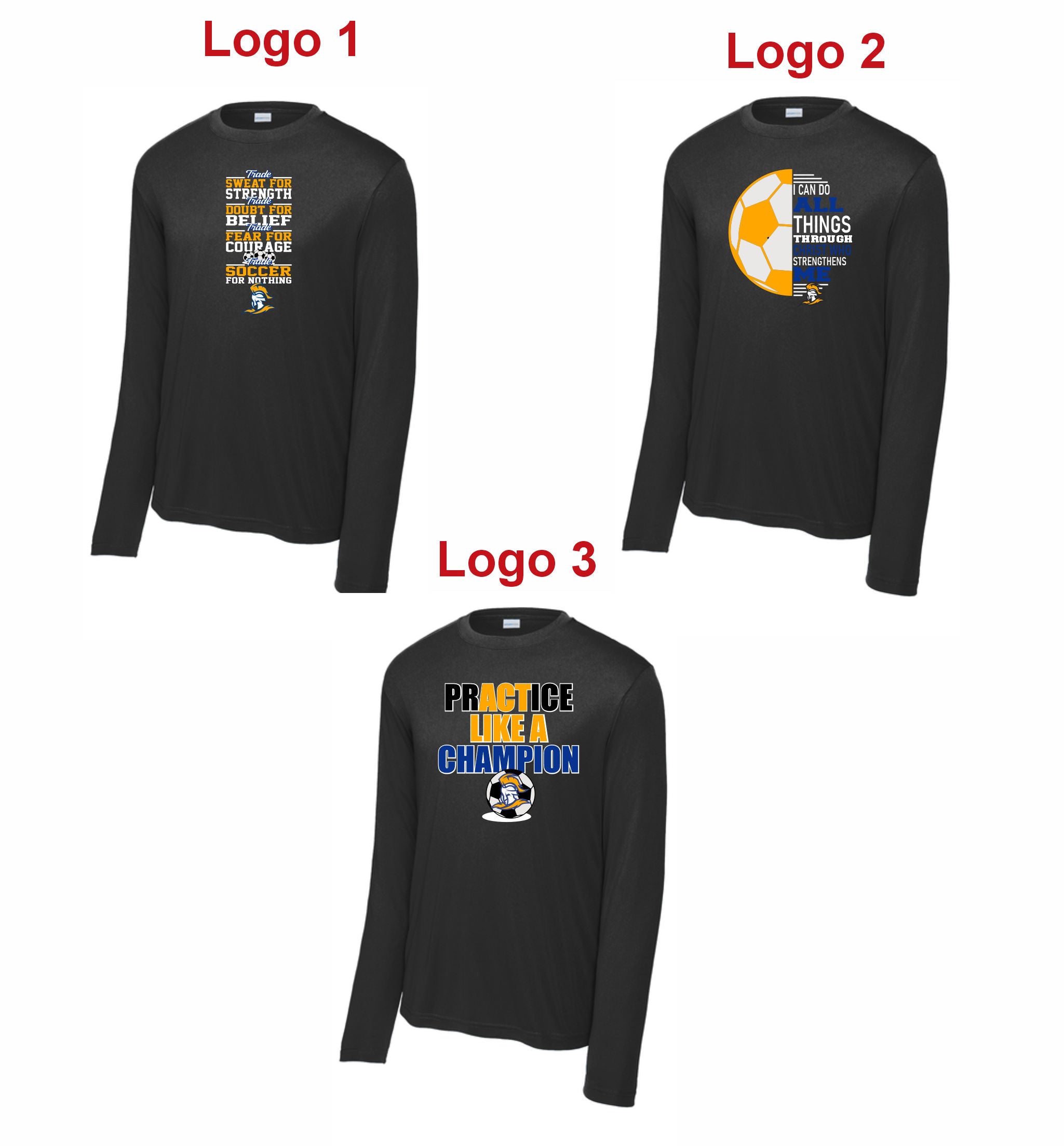 08. Calvary Soccer - Motivational Dri-Fit Long Sleeve T