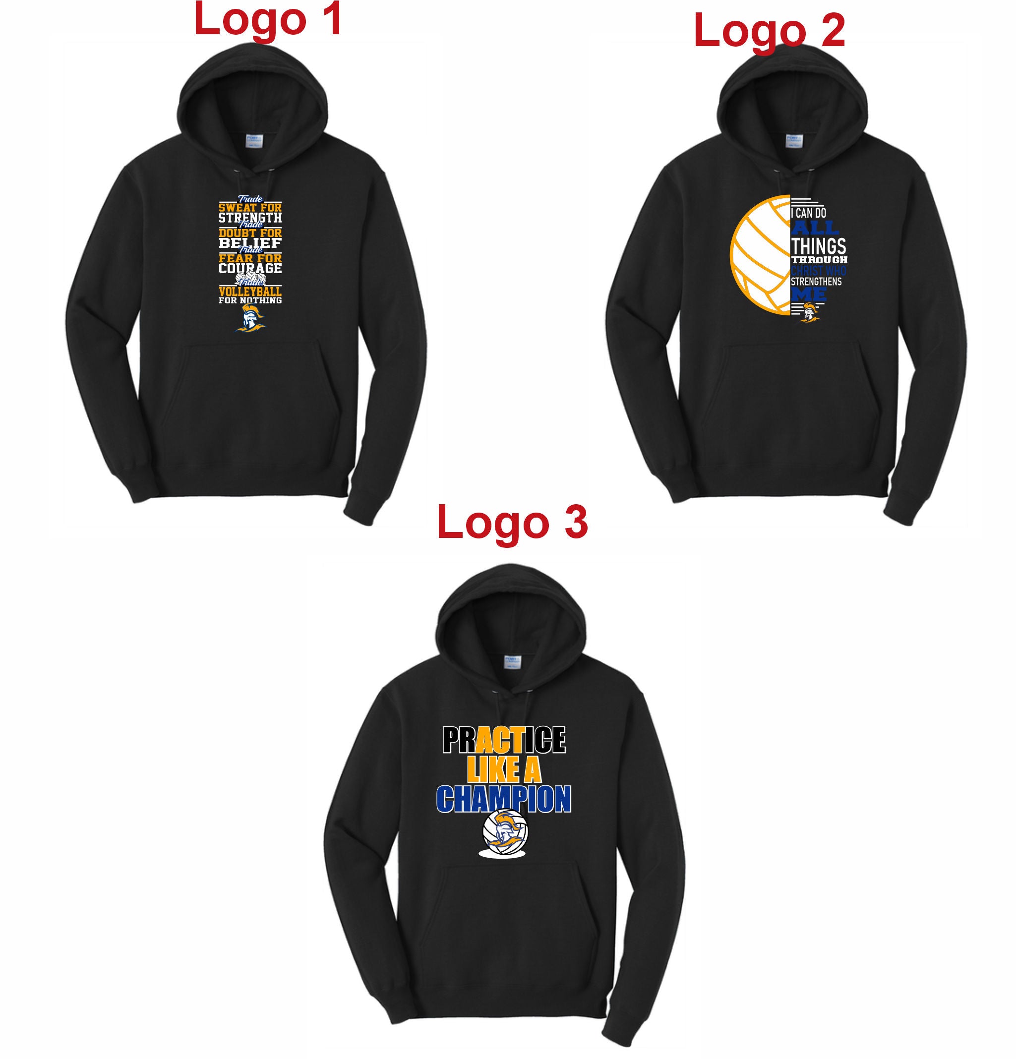 09. Calvary Volleyball - Motivational Hoodie
