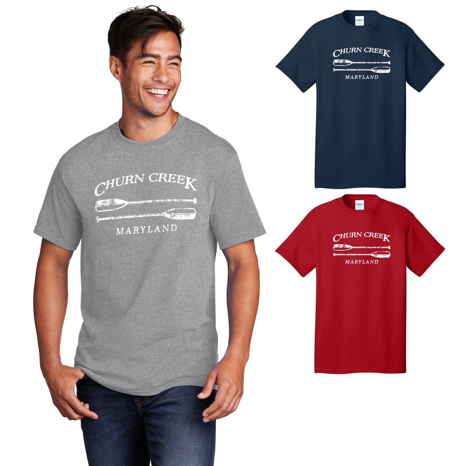 Churn Creek Outfitters - 'CHURN CREEK' Youth / Adult Unisex Cotton Short Sleeve Tee