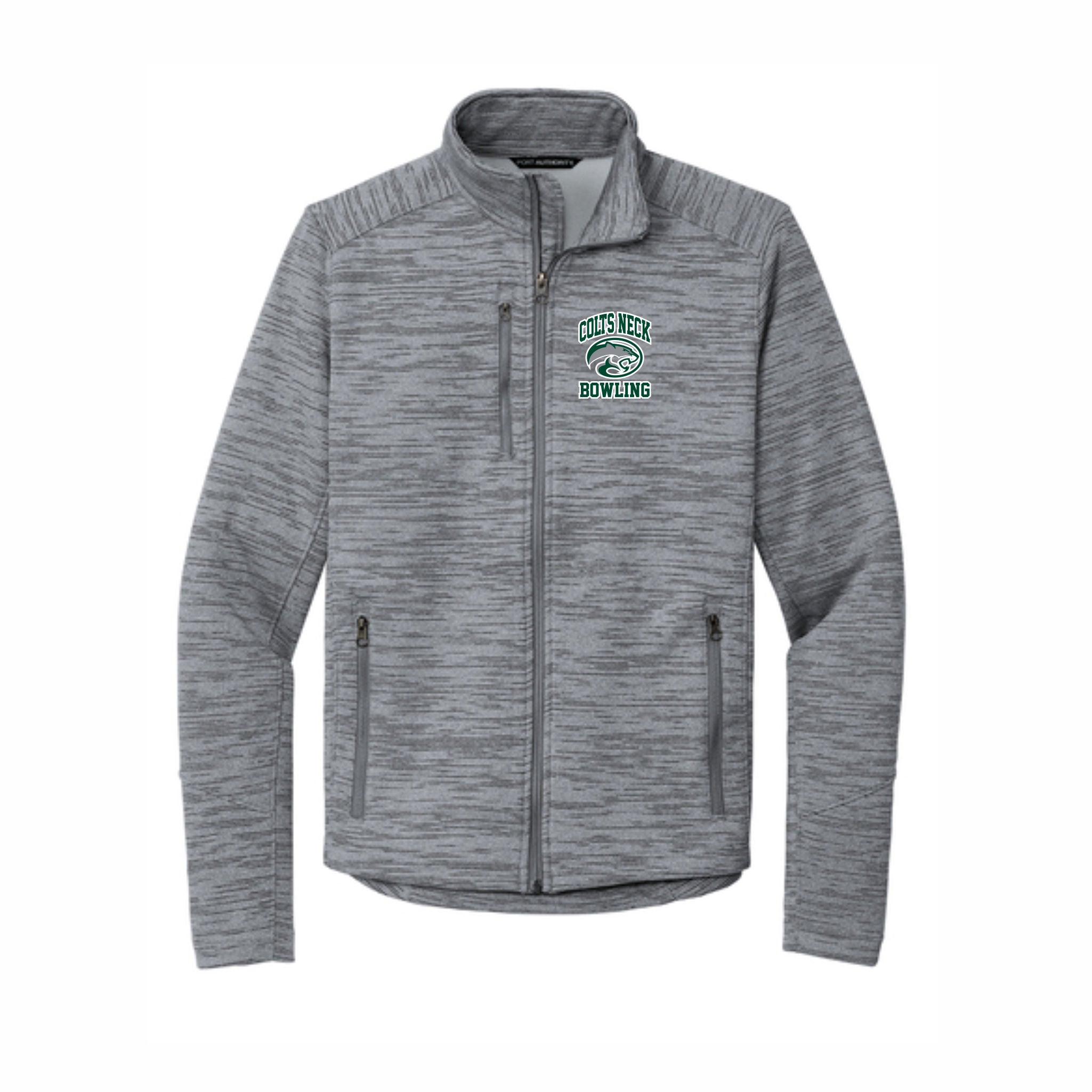03. Colts Neck Bowling - Full Zip Digi Stripe Fleece Jacket