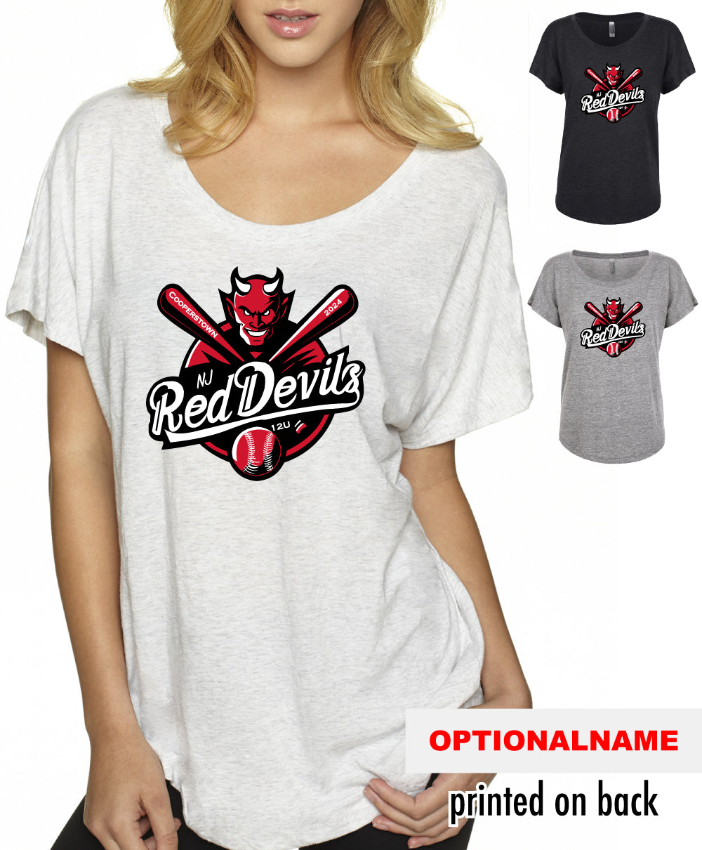 Cooperstown Baseball - Women's Scoop Neck Tee