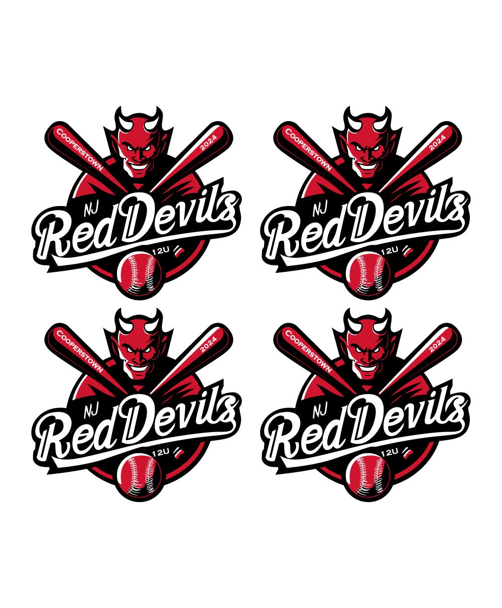 Cooperstown Baseball - Sticker 4-Pack