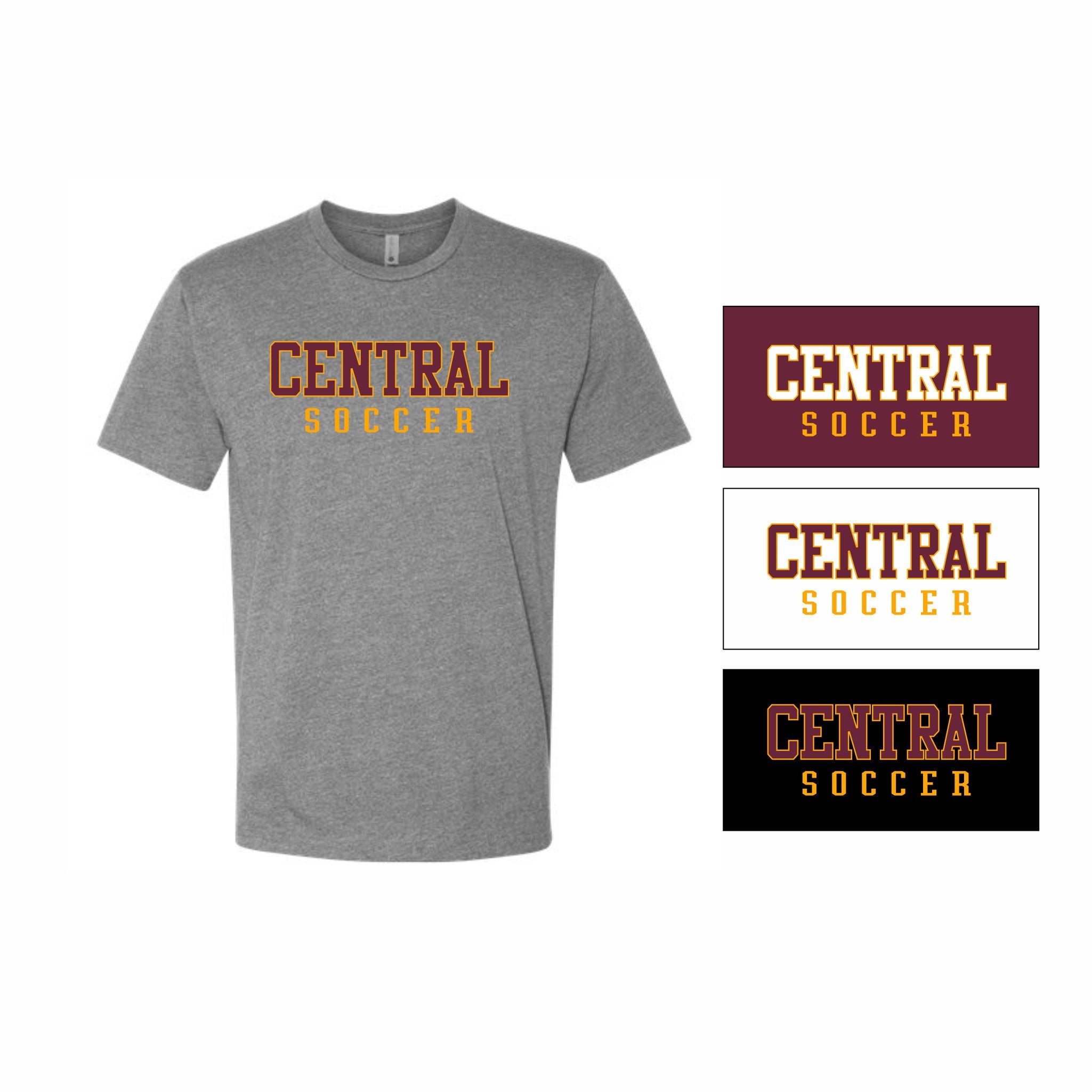 01. Central Girls Soccer - Cotton Short Sleeve T-Shirt