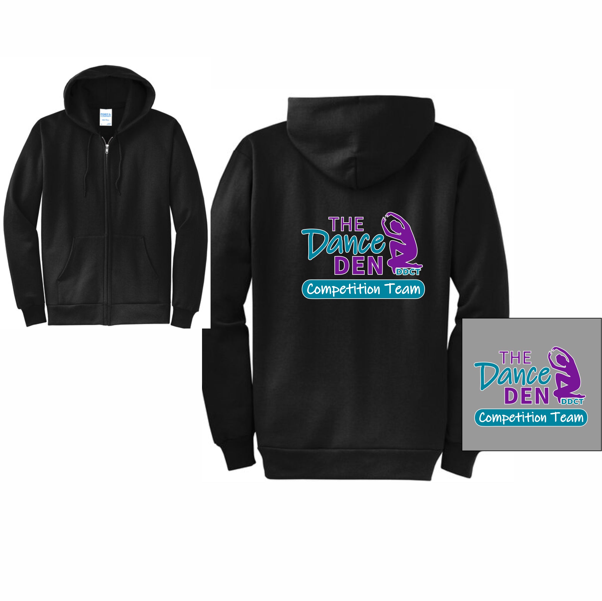 16. Dance Den - Competition Team Full Zip Hoodie