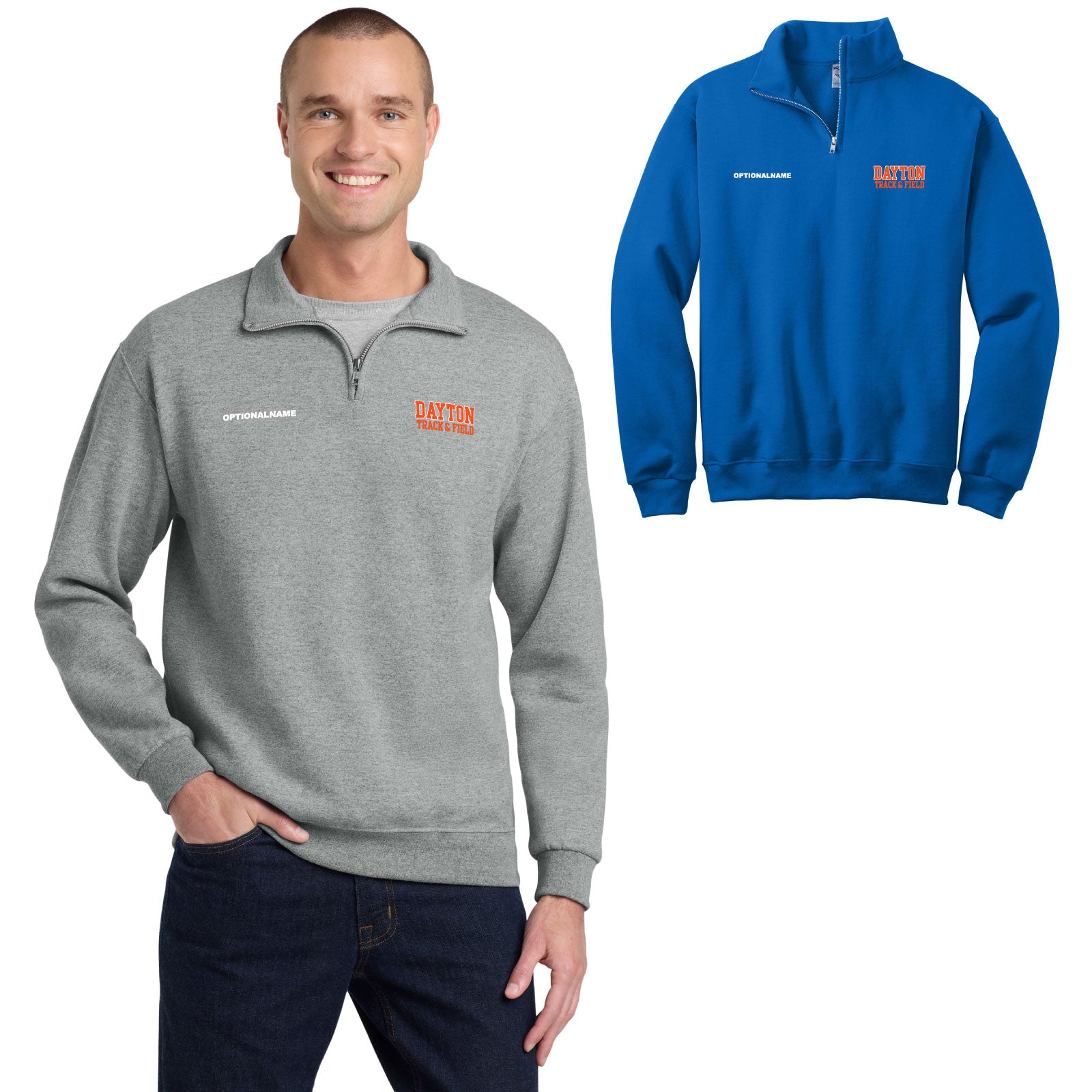 Jonathan Dayton H.S. Track & Field - Adult NuBlend Fleece Quarter-Zip Pullover