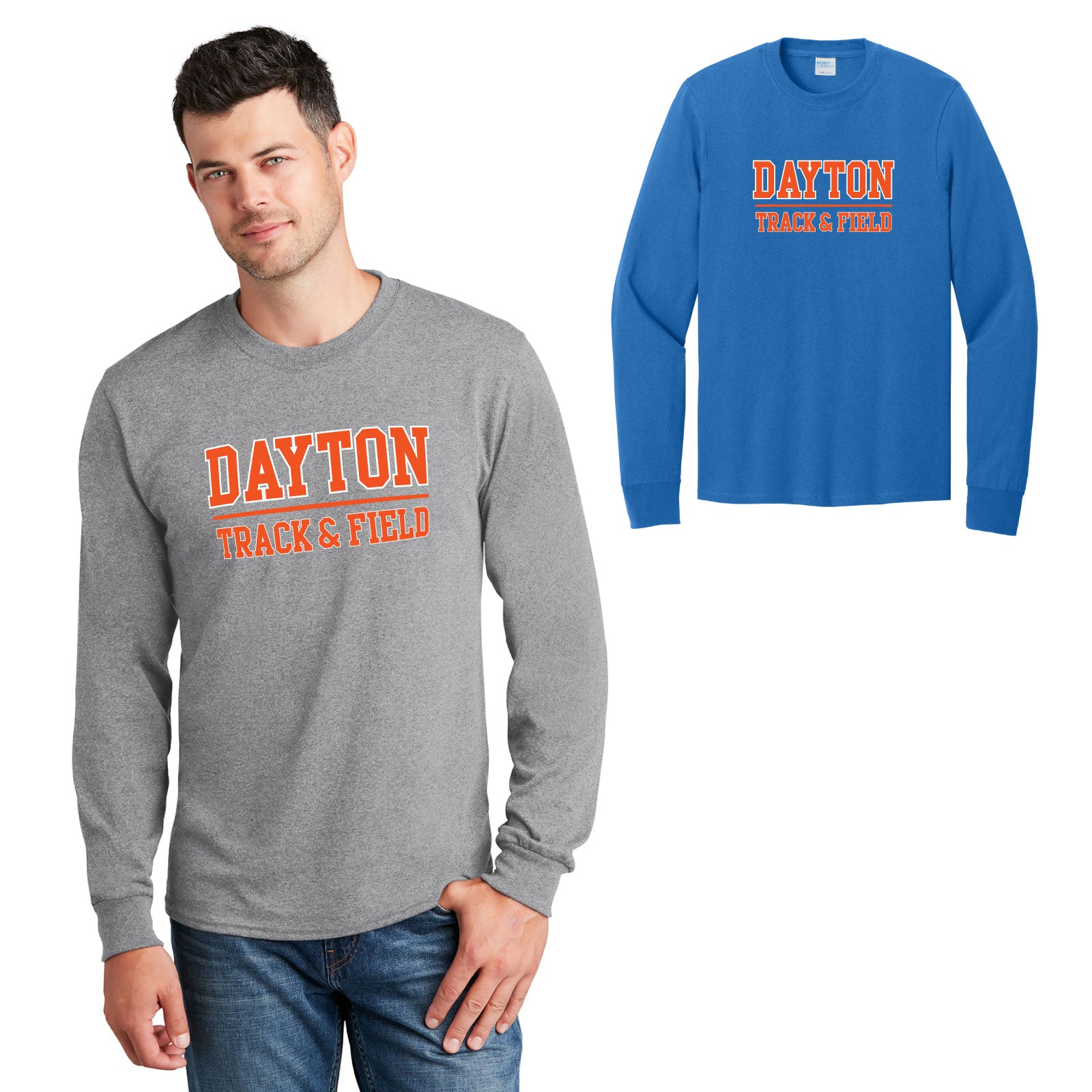 Jonathan Dayton H.S. Track & Field - Adult Unisex Cotton Long Sleeve Tee