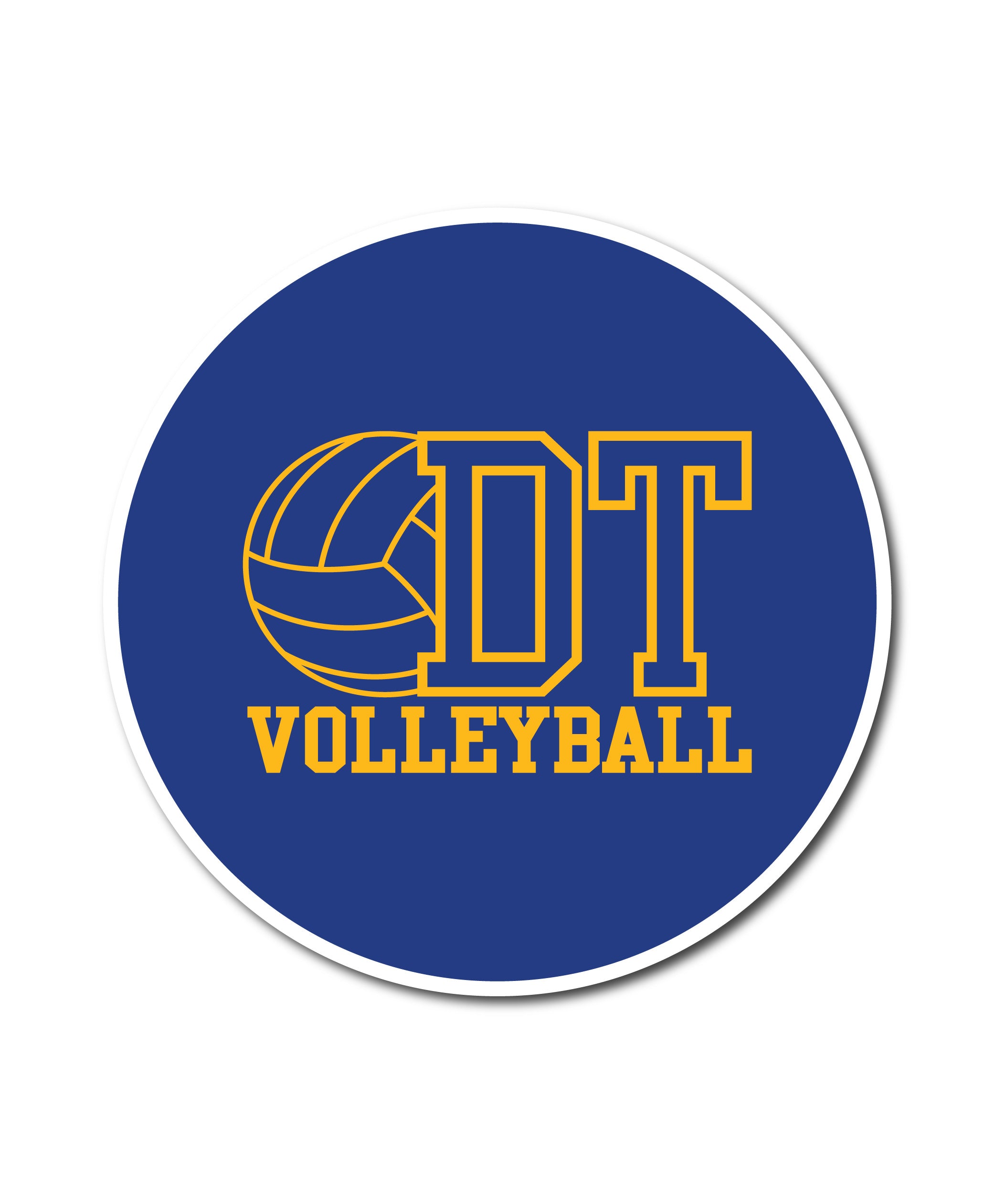 Delaware Township School District Volleyball - Car Magnet