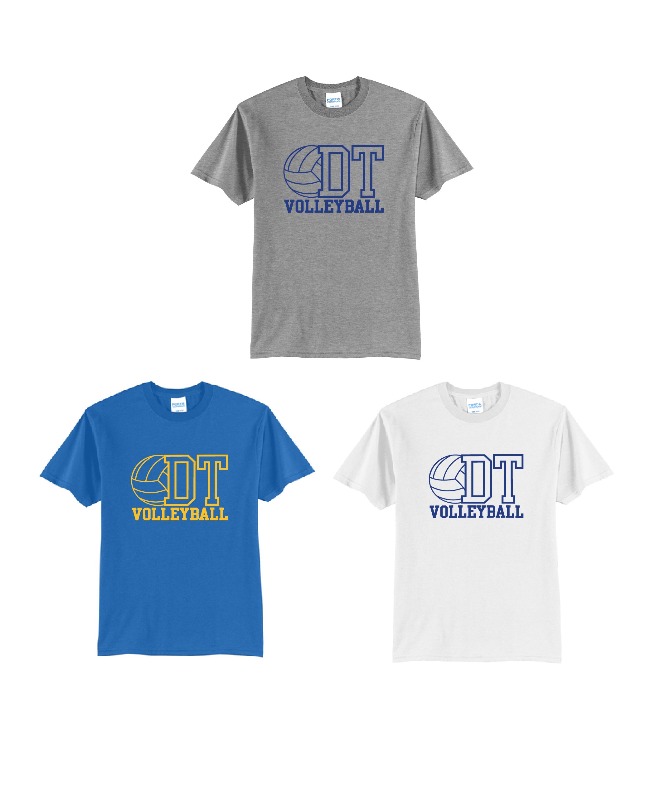 Delaware Township School District Volleyball - Adult Unisex Short Sleeve Tee