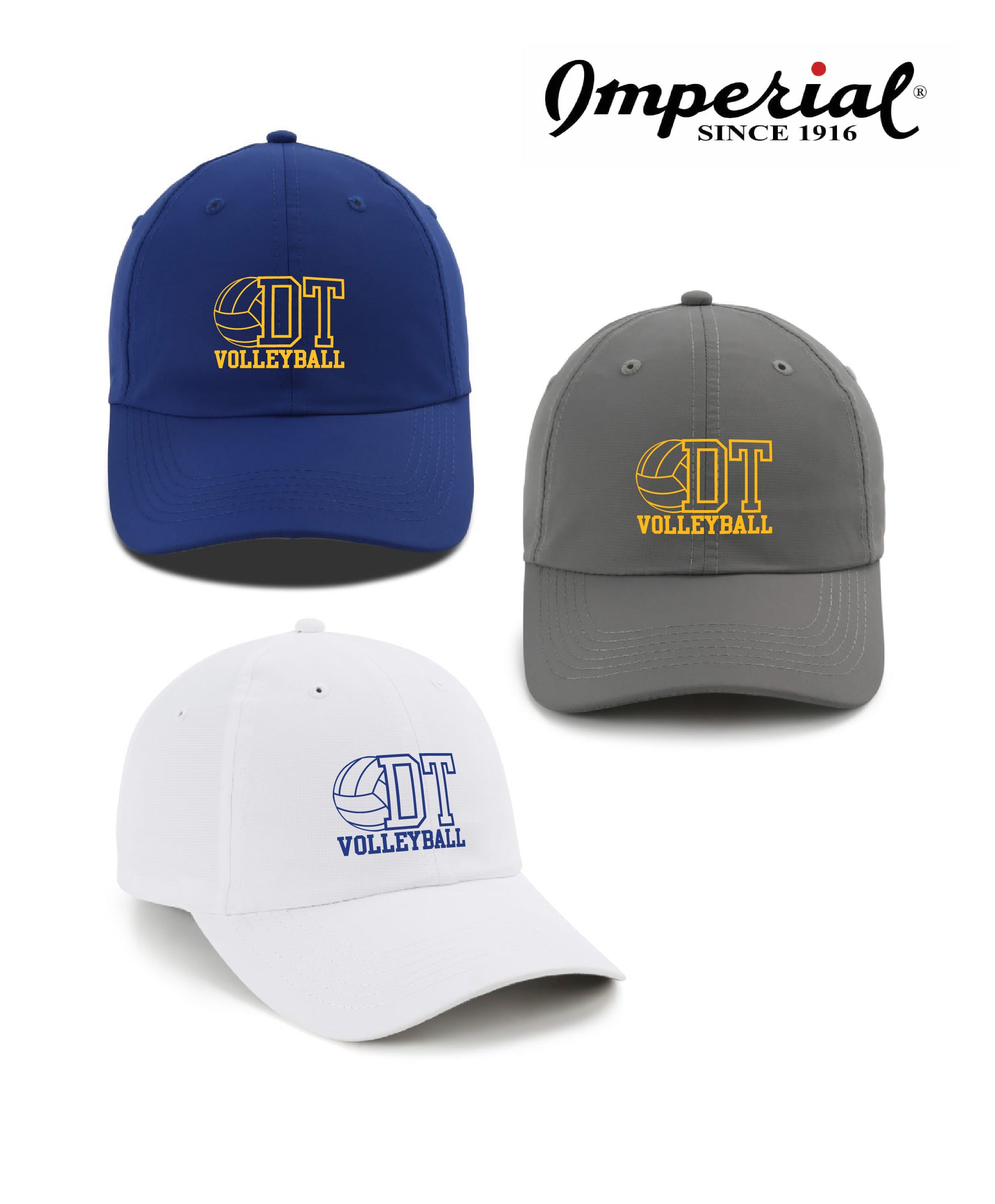 Delaware Township School District Volleyball - Embroidered Imperial® Adjustable Performance Cap