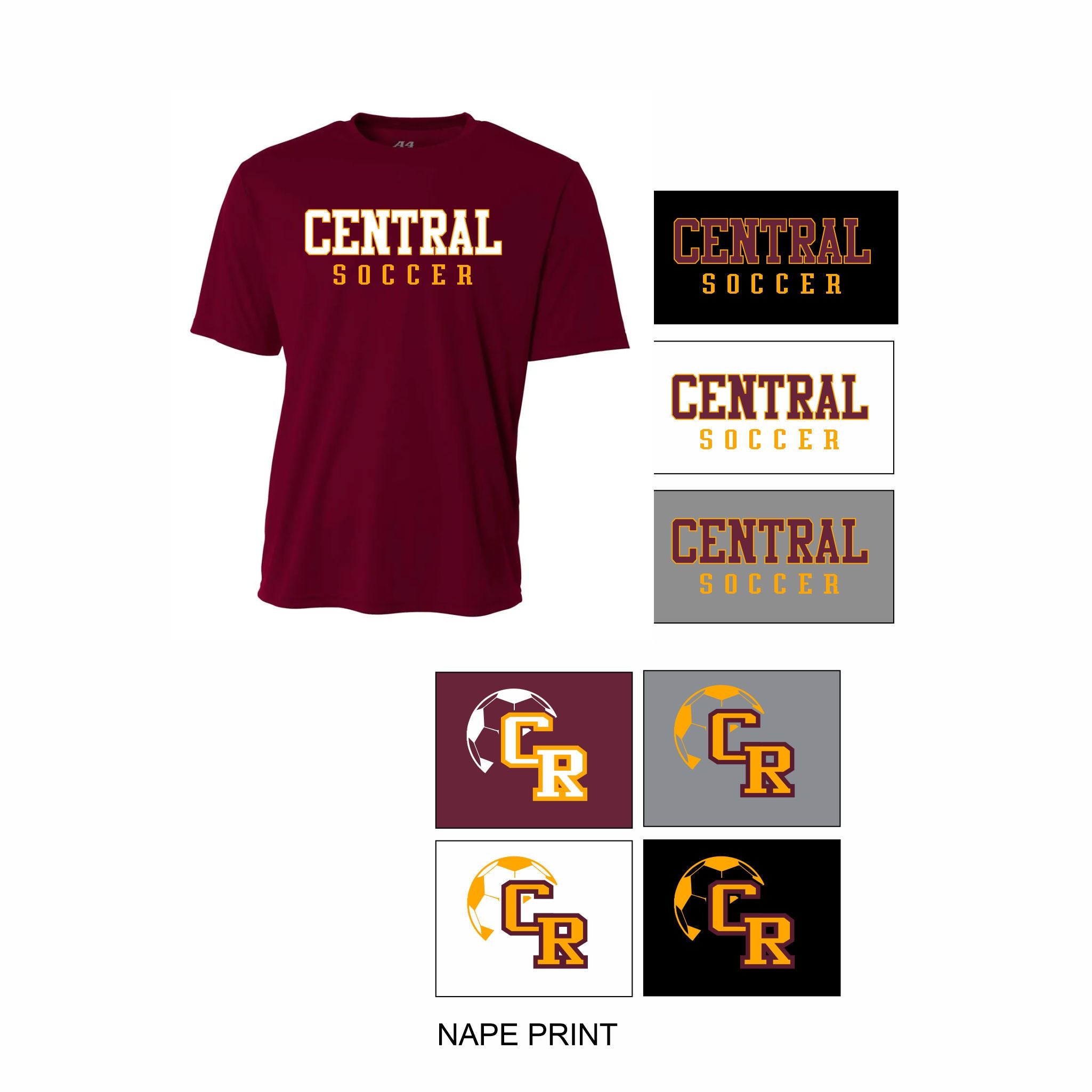 03. Central Girls Soccer - Dri-Fit Short Sleeve T-Shirt