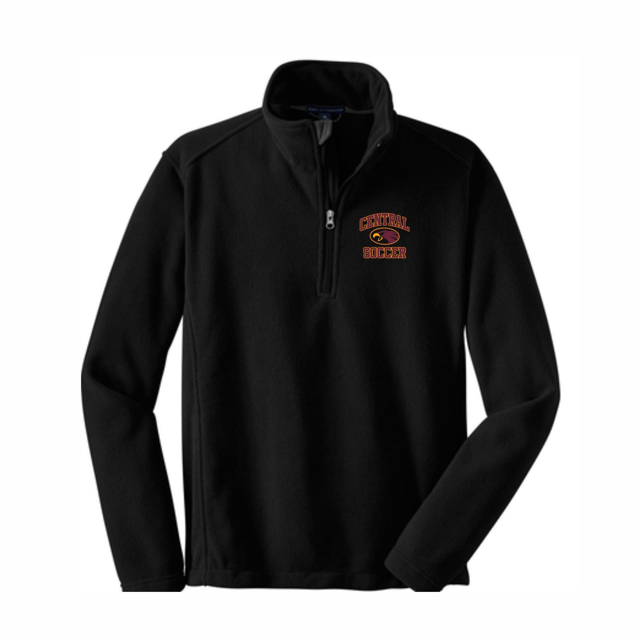 15. Central Girls Soccer - 1/4 Zip Fleece Sweatshirt