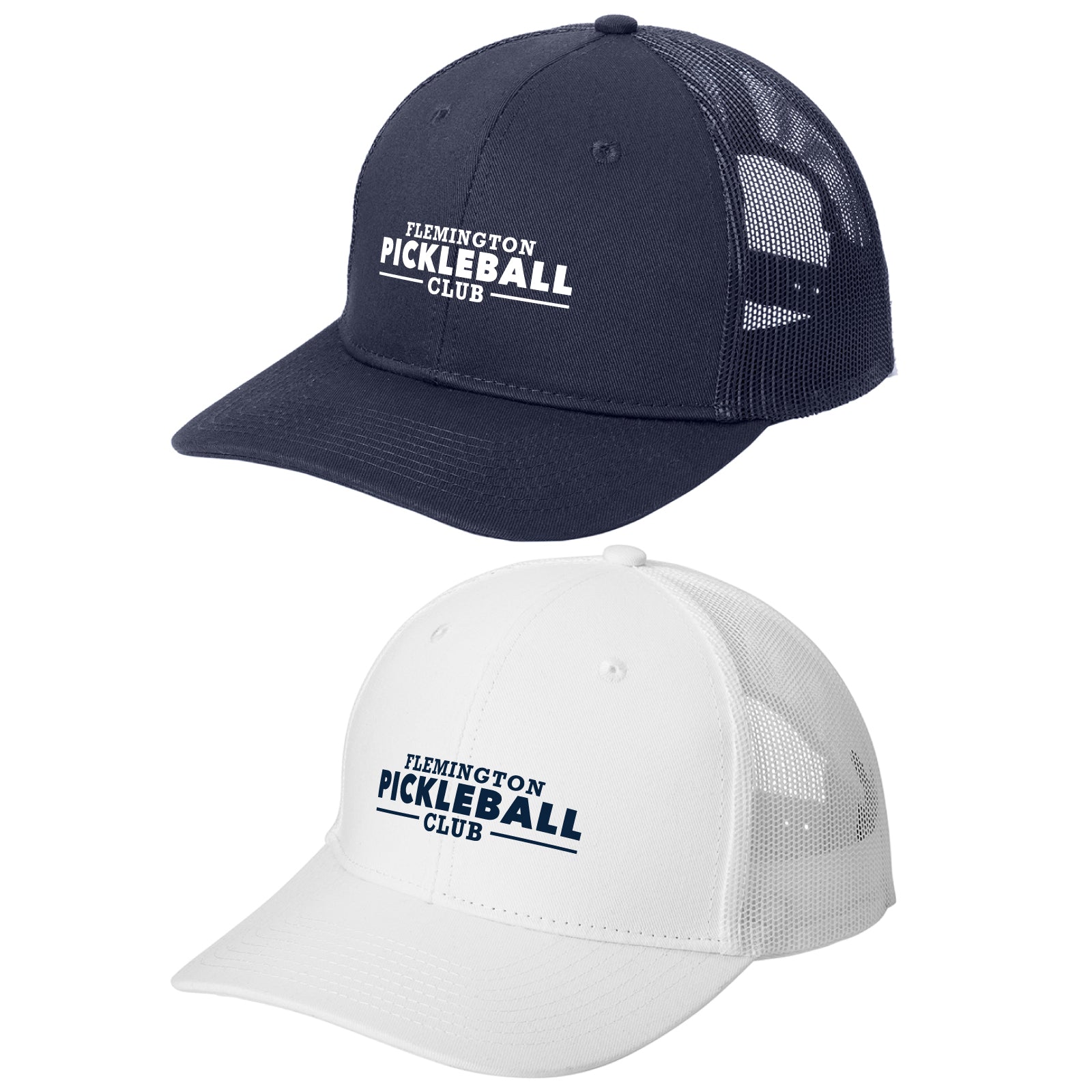 Flemington Pickleball Club - Embroidered Snapback Trucker Cap