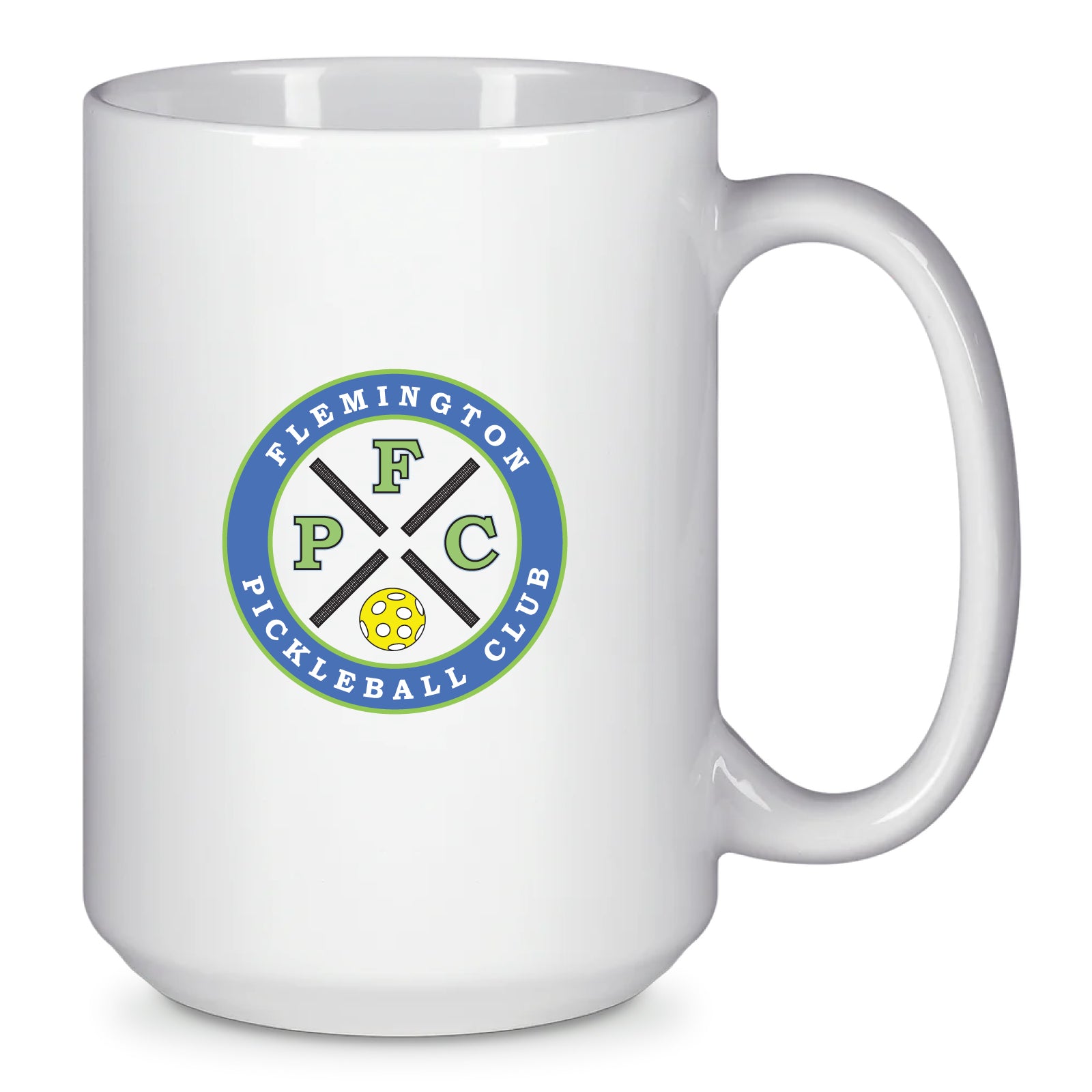 Flemington Pickleball Club - 15oz Ceramic Coffee Mug