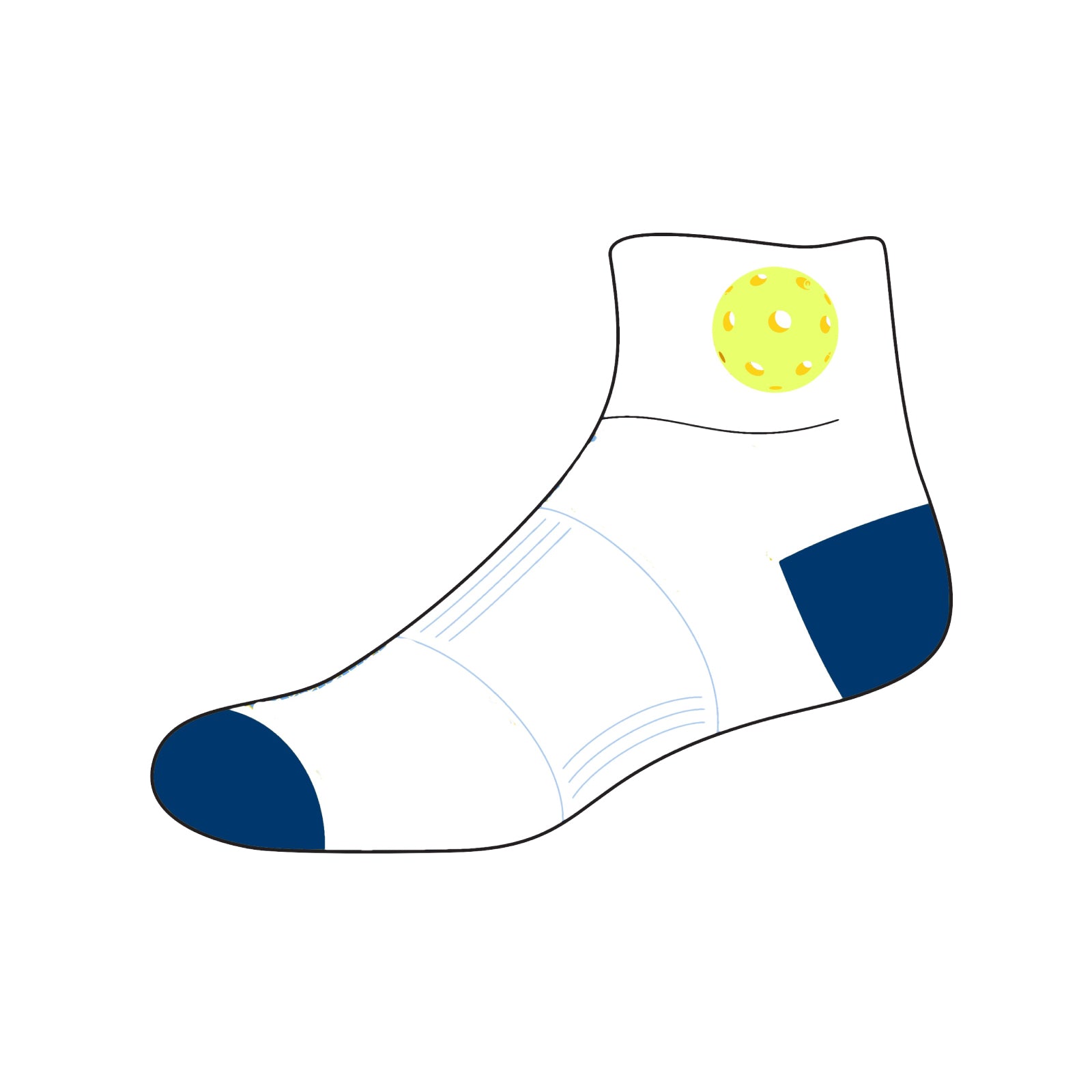 Flemington Pickleball Club - Quarter Socks