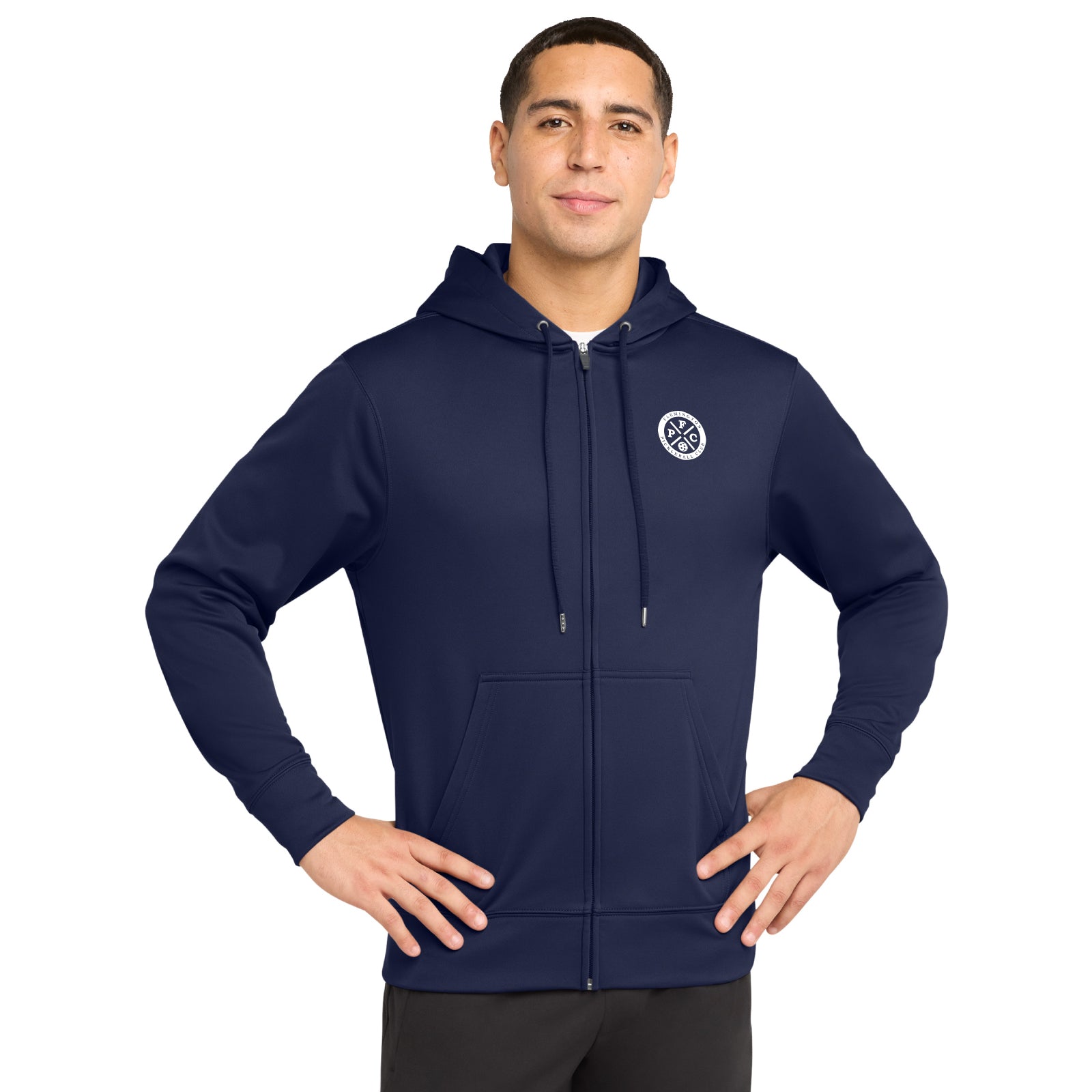 Flemington Pickleball Club - Fleece Full-Zip Hooded Jacket
