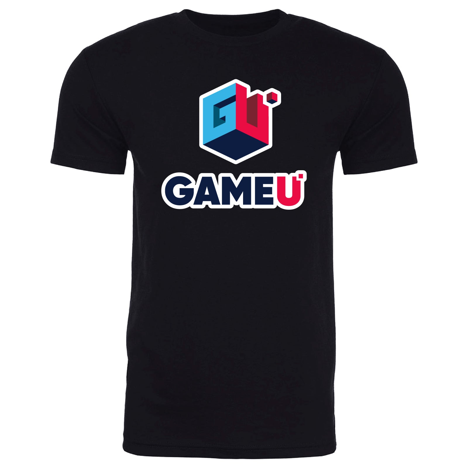 GameU Staff - MANDATORY Vertical Original Logo Black Short Sleeve Tee