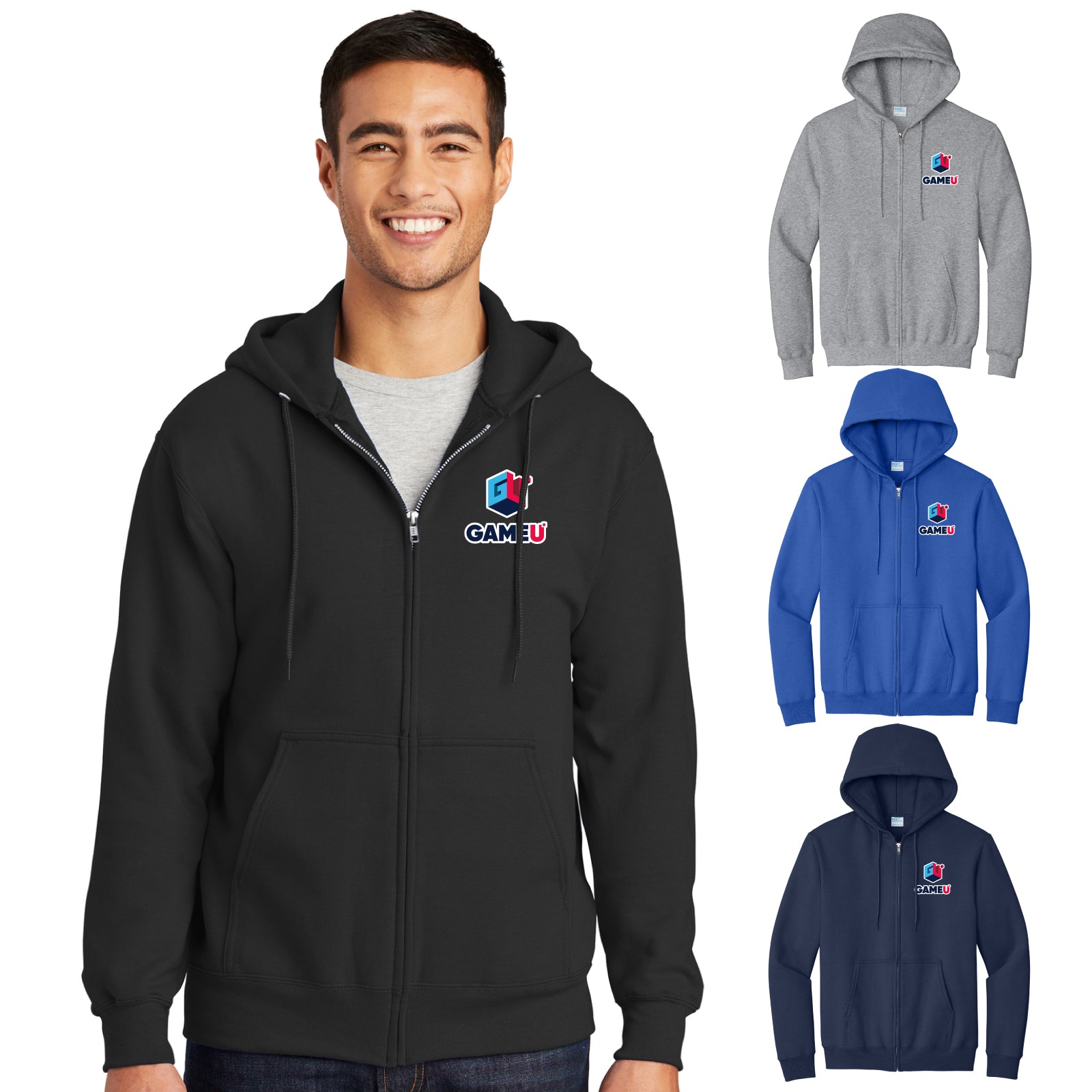 GameU Staff - Youth / Adult Full-Zip Hooded Sweatshirt