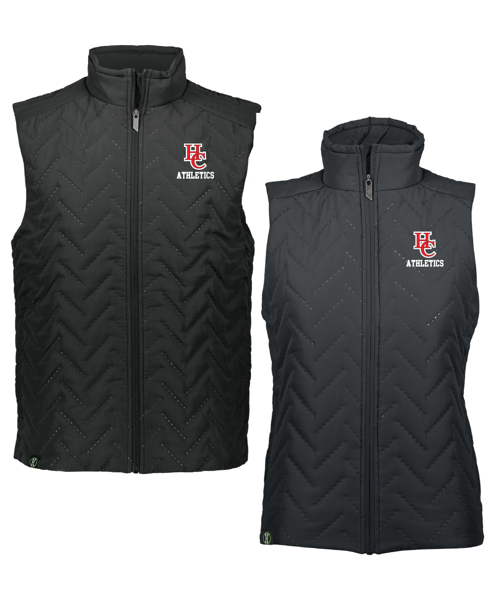 Hunterdon Central H.S. Athletics - Embroidered Men's/Women's Woven Puffy Vest
