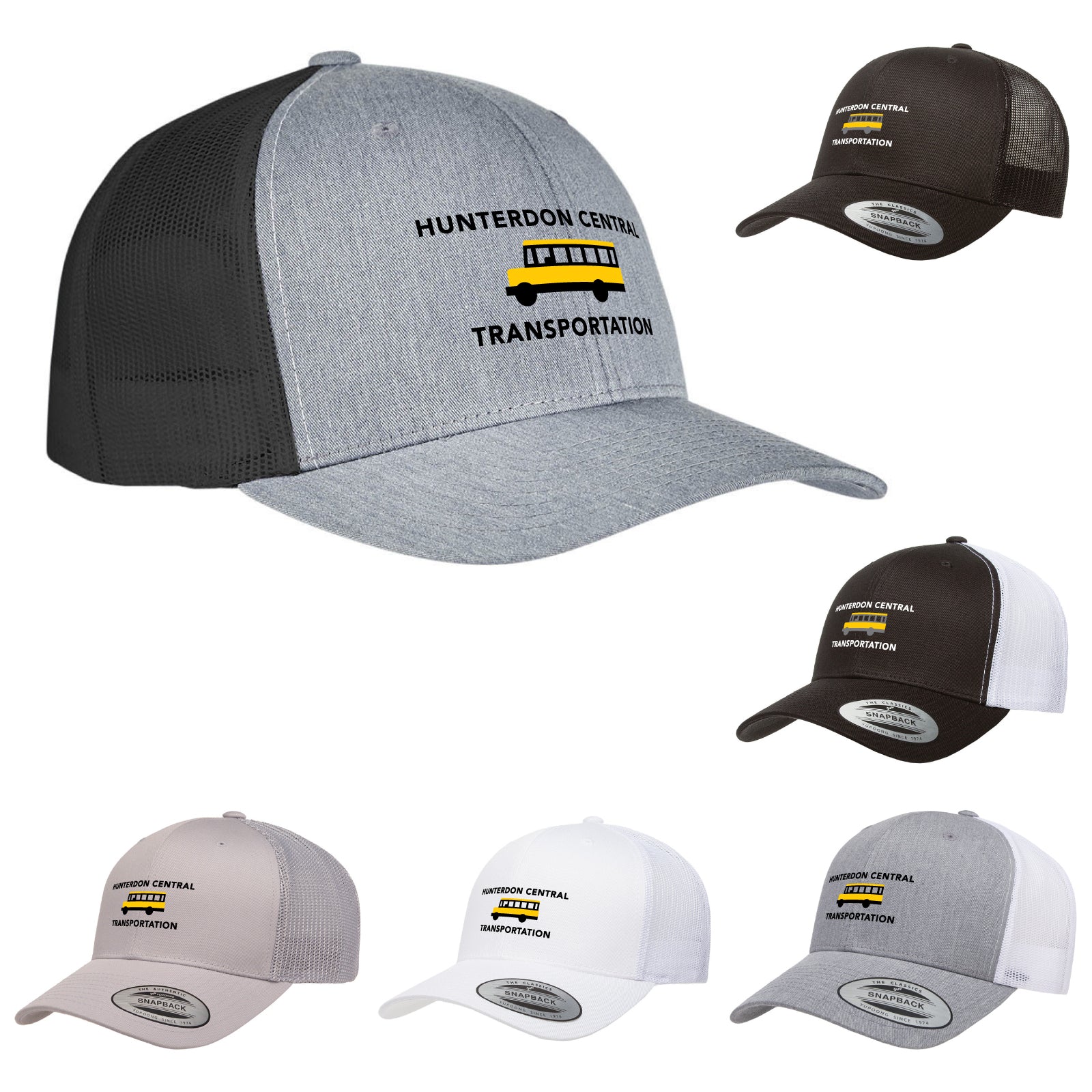 HC Transportation - Embroidered Snapback Trucker Hat