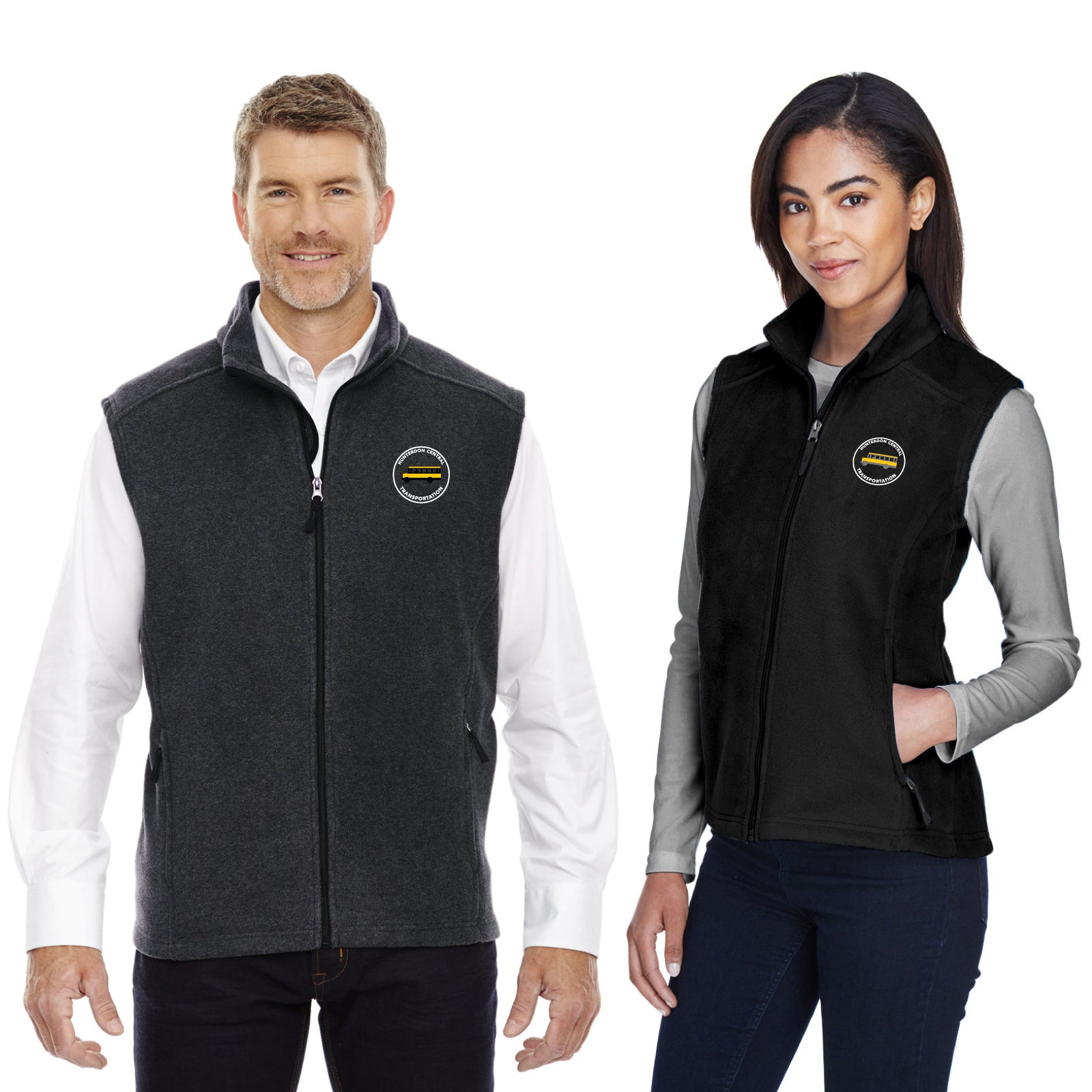 HC Transportation - Embroidered Women's / Men's Full-Zip Fleece Vest