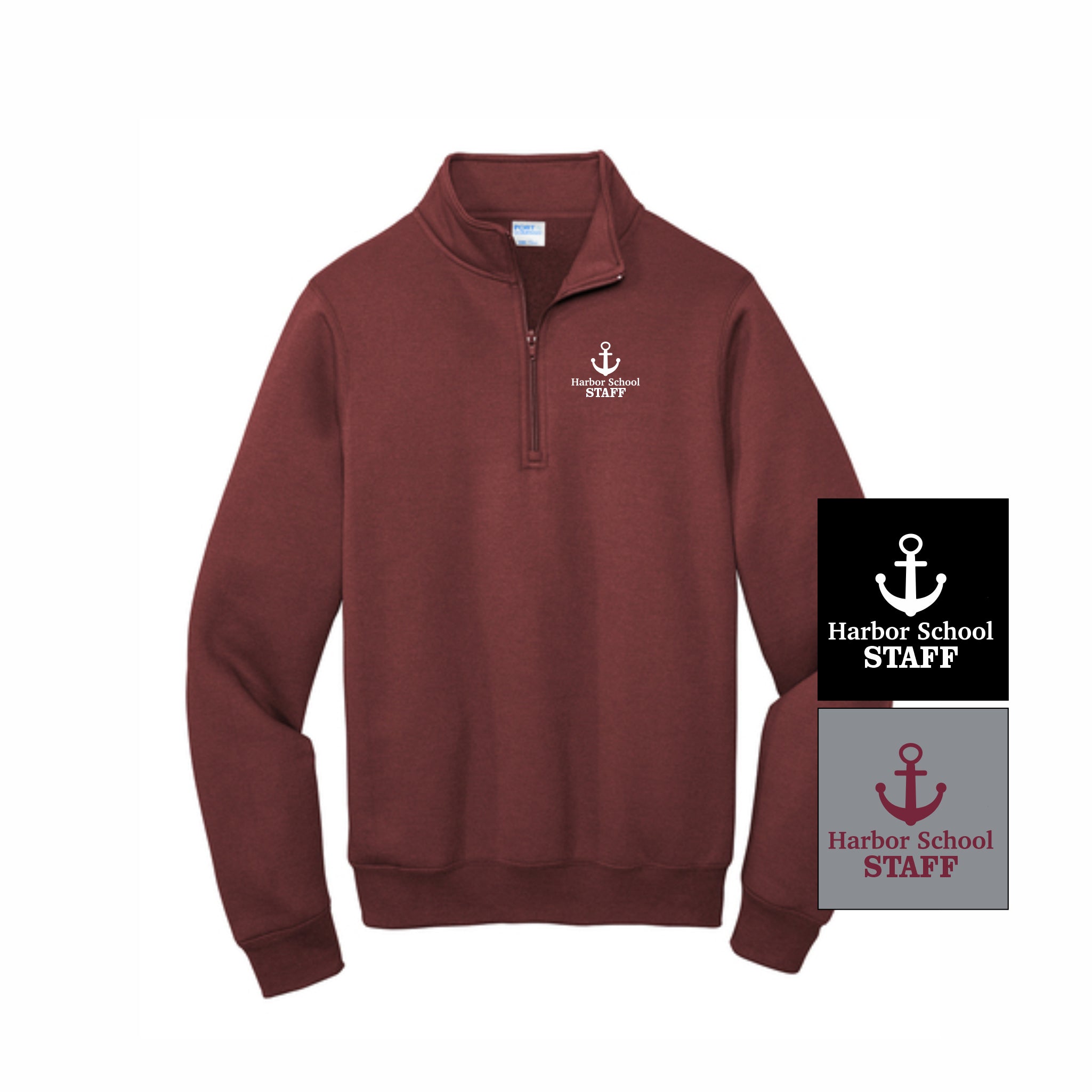 14. Harbor School Staff - 1/4 Zip Sweatshirt