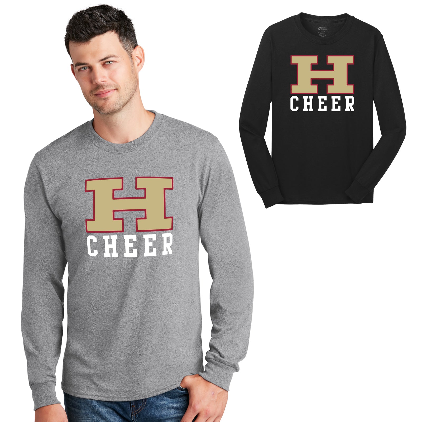 Hillsborough H.S. Cheerleading - Adult Unisex Cotton Long Sleeve Tee