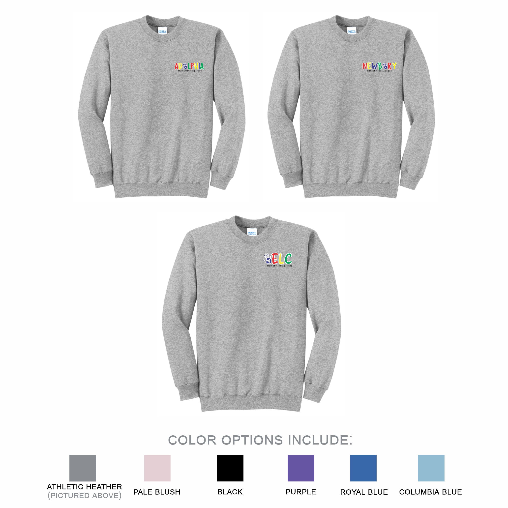 13. Howell ELC Staff - Crewneck (Small Logo)