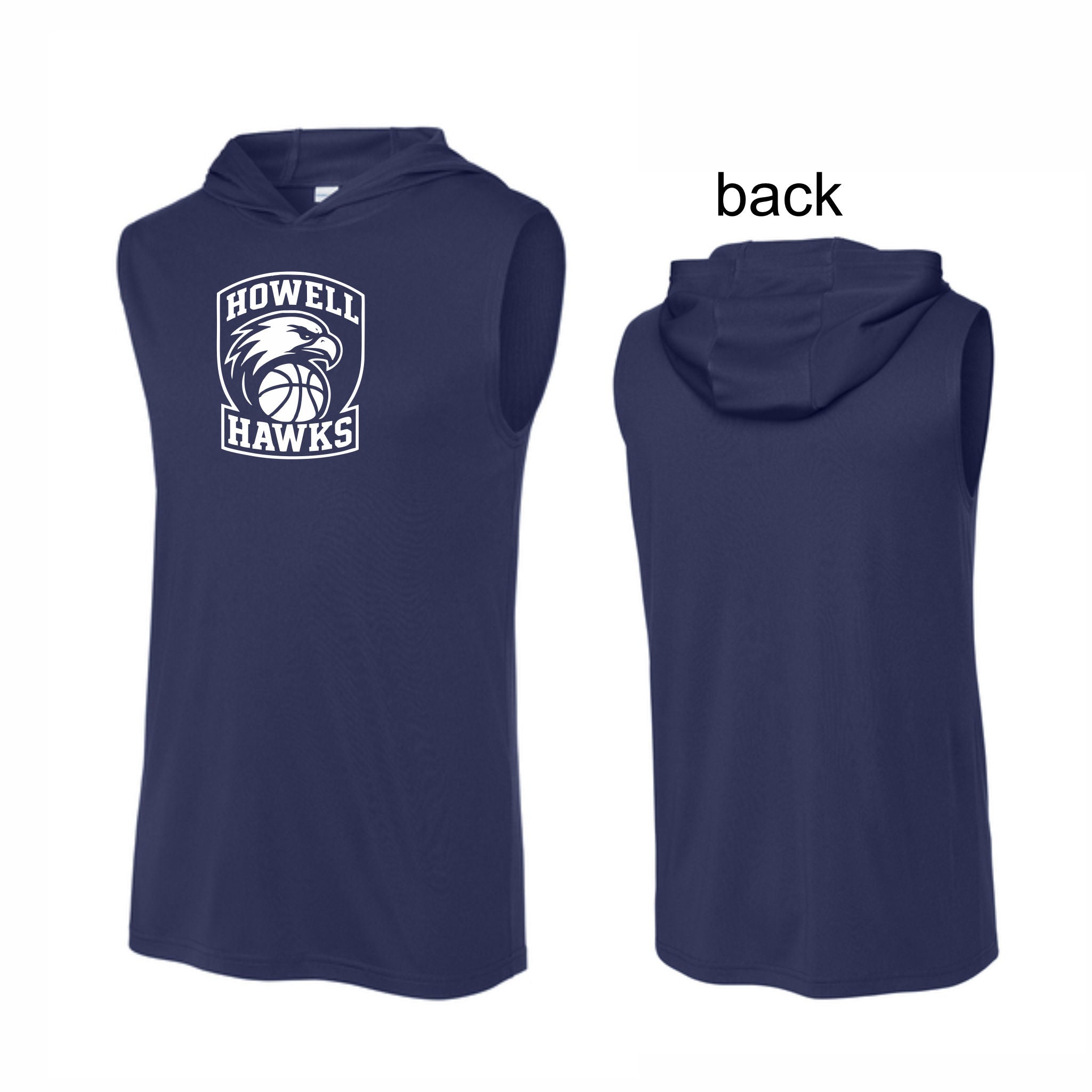 18. Howell Hawks - Sleeveless Hoodie T-Shirt