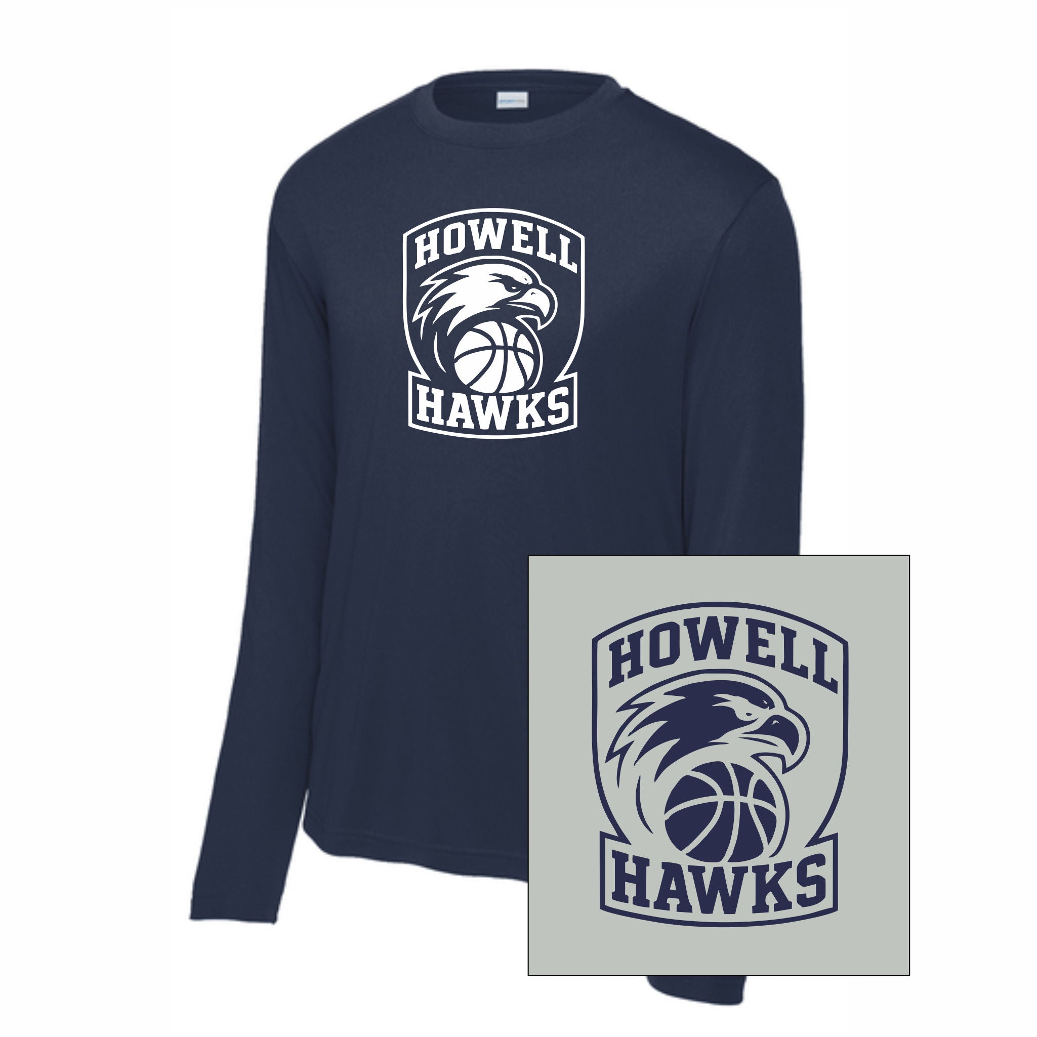 04. Howell Hawks - Long Sleeve Dri-Fit T-Shirt