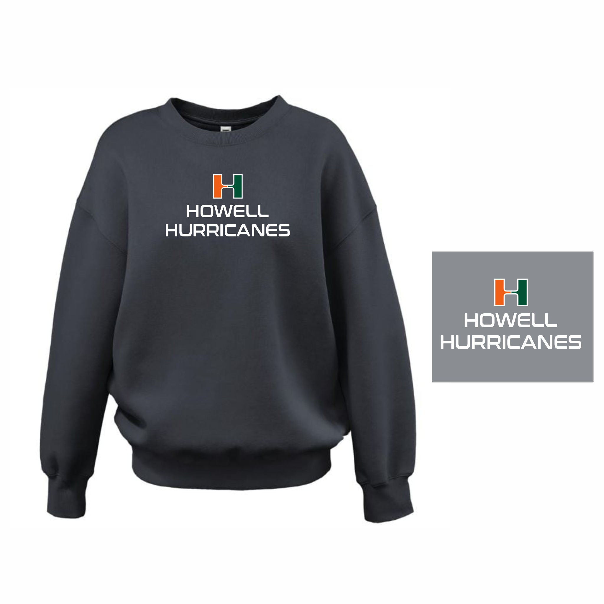 08. Howell Hurricanes - Ladies Oversize Crewneck