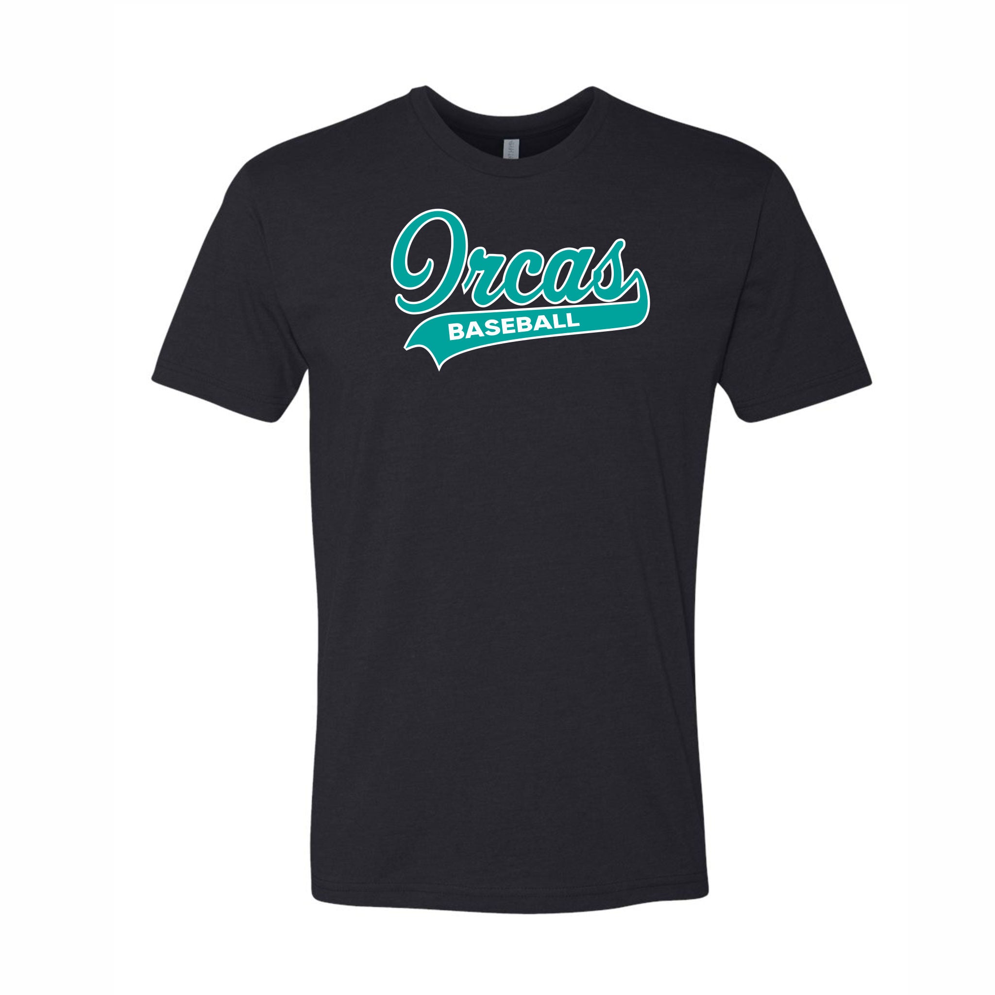 12. Orcas - Short Sleeve T-Shirt (Script Design)