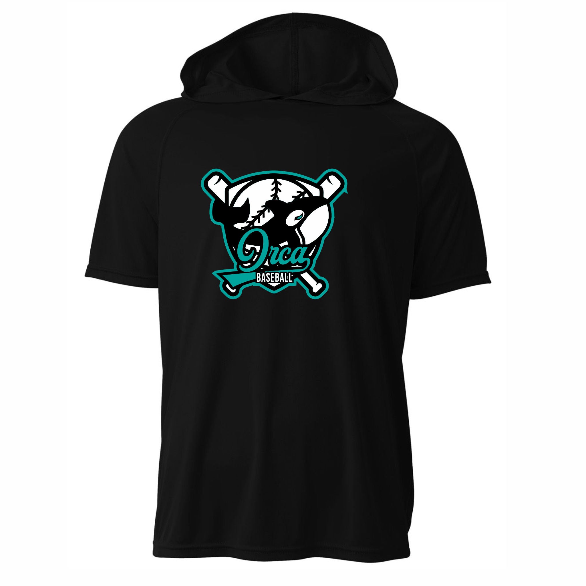 05. Orcas - Dri-Fit Short Sleeve Hoodie T-Shirt