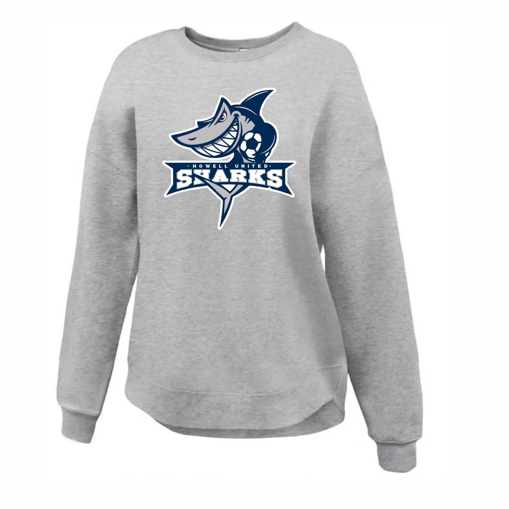 12. Sharks Soccer - Ladies Crewneck