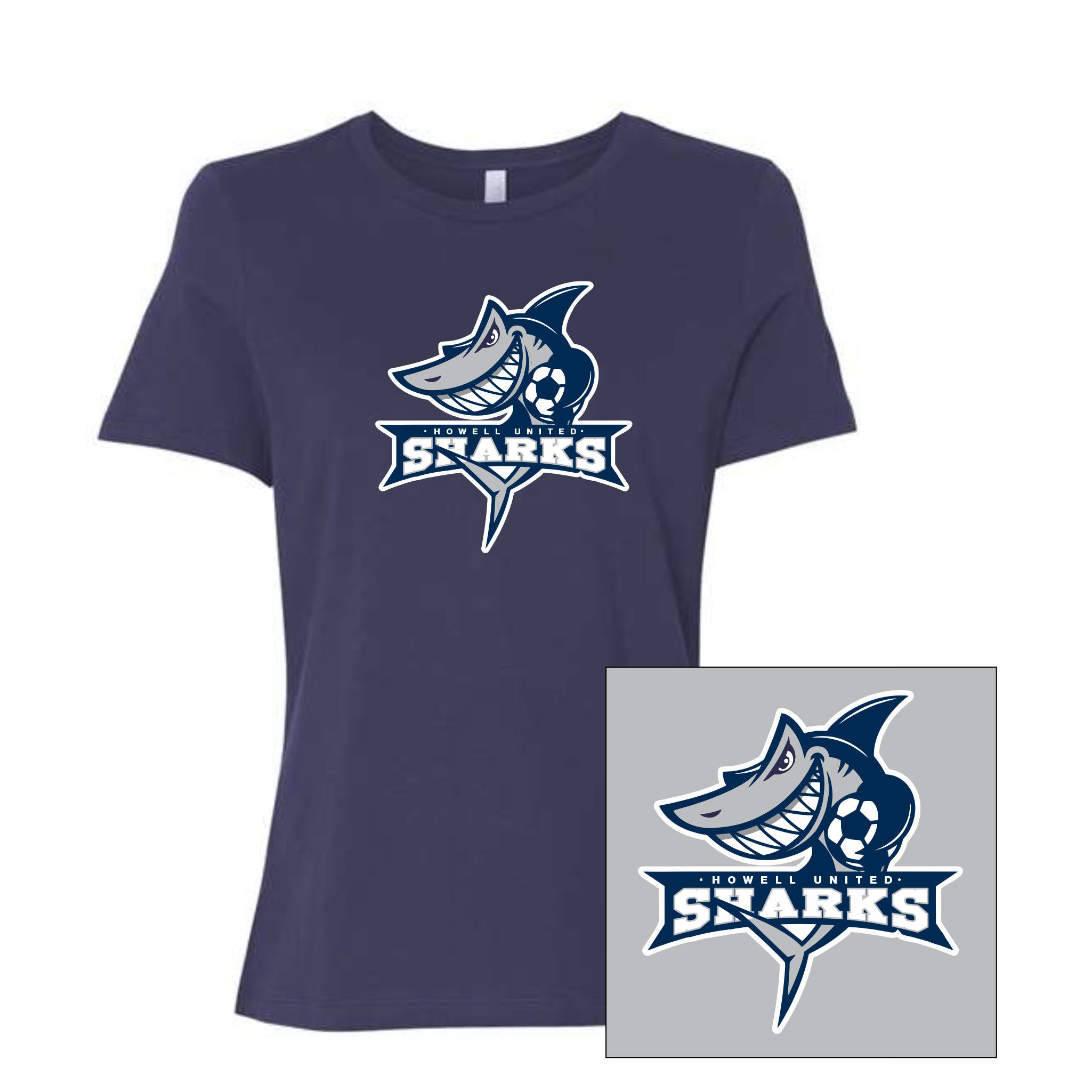 08. Sharks Soccer - Ladies T-Shirt