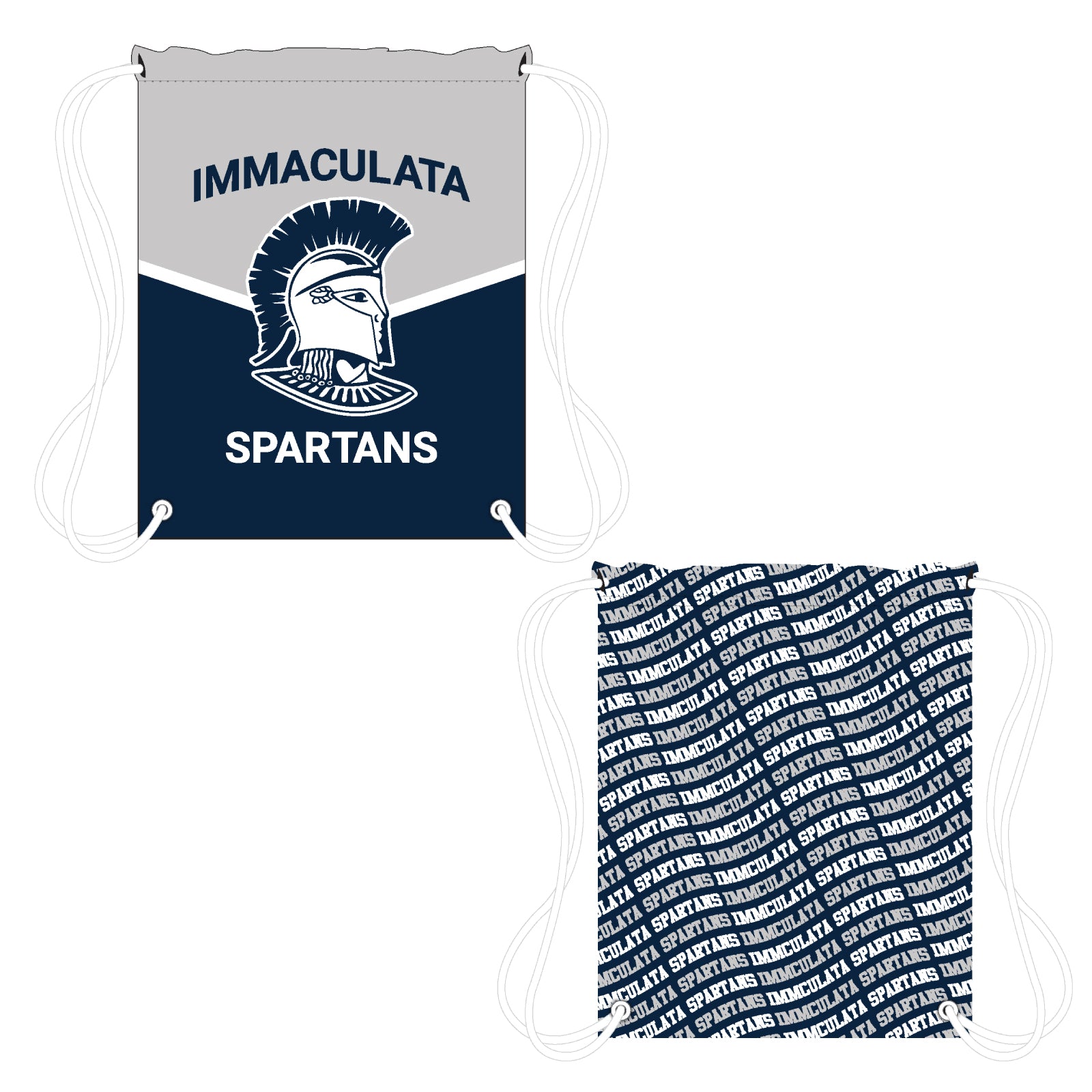 Immaculata H.S. Spirit Wear - Sublimated Drawstring Cinch Bag