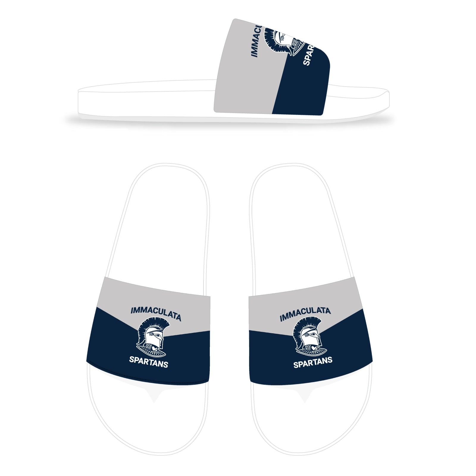Immaculata H.S. Spirit Wear - Adult/Youth Unisex Sublimated Slides