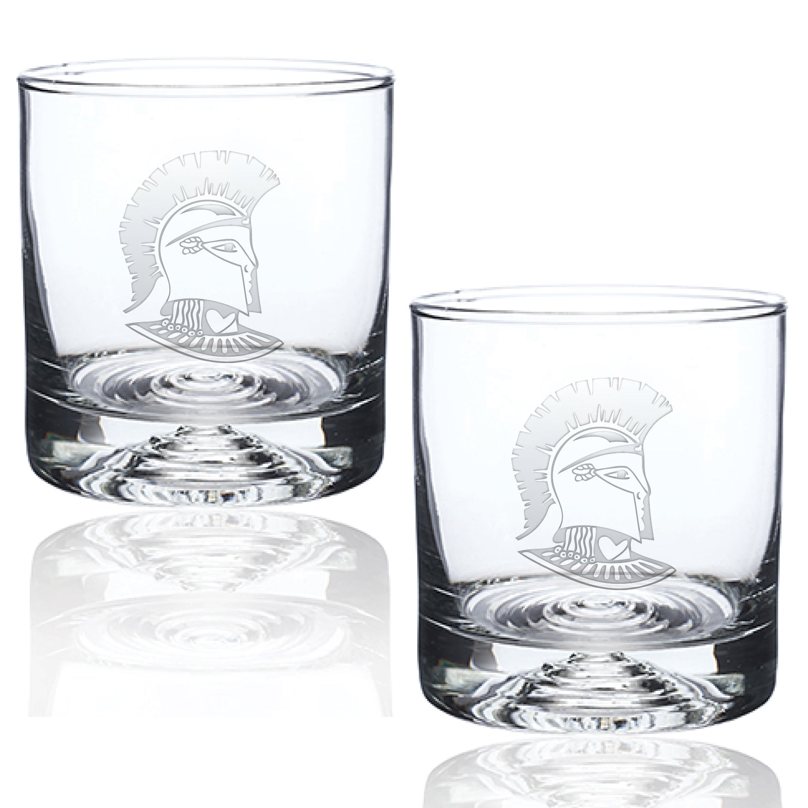 Immaculata H.S. Spirit Wear - Laser-Engraved 11oz Cocktail/Whiskey Glasses (Set of Two)