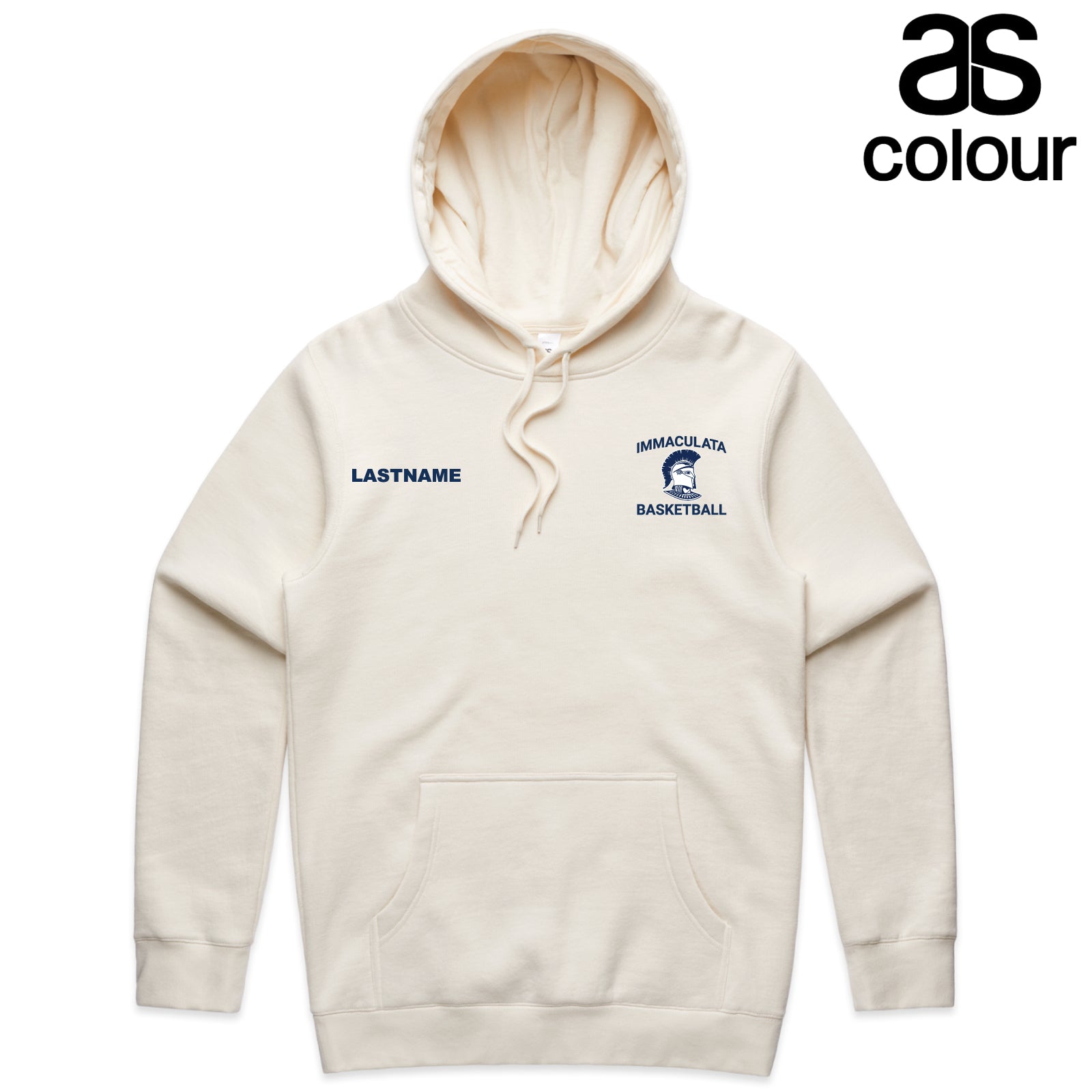 Immaculata H.S. Basketball - Embroidered AS Colour® Adult Unisex Stencil Hooded Sweatshirt