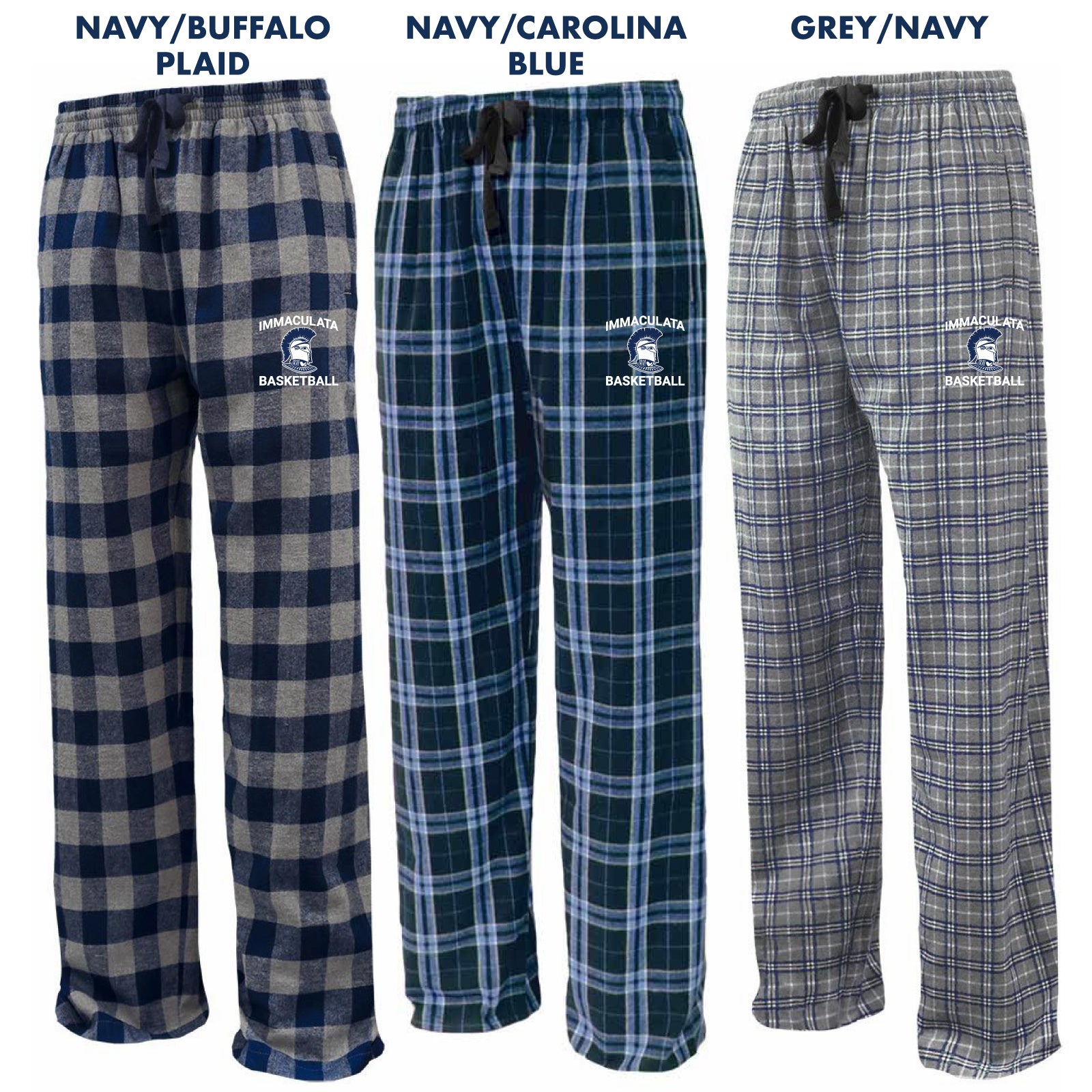 Immaculata H.S. Basketball - Adult Unisex Flannel Pants