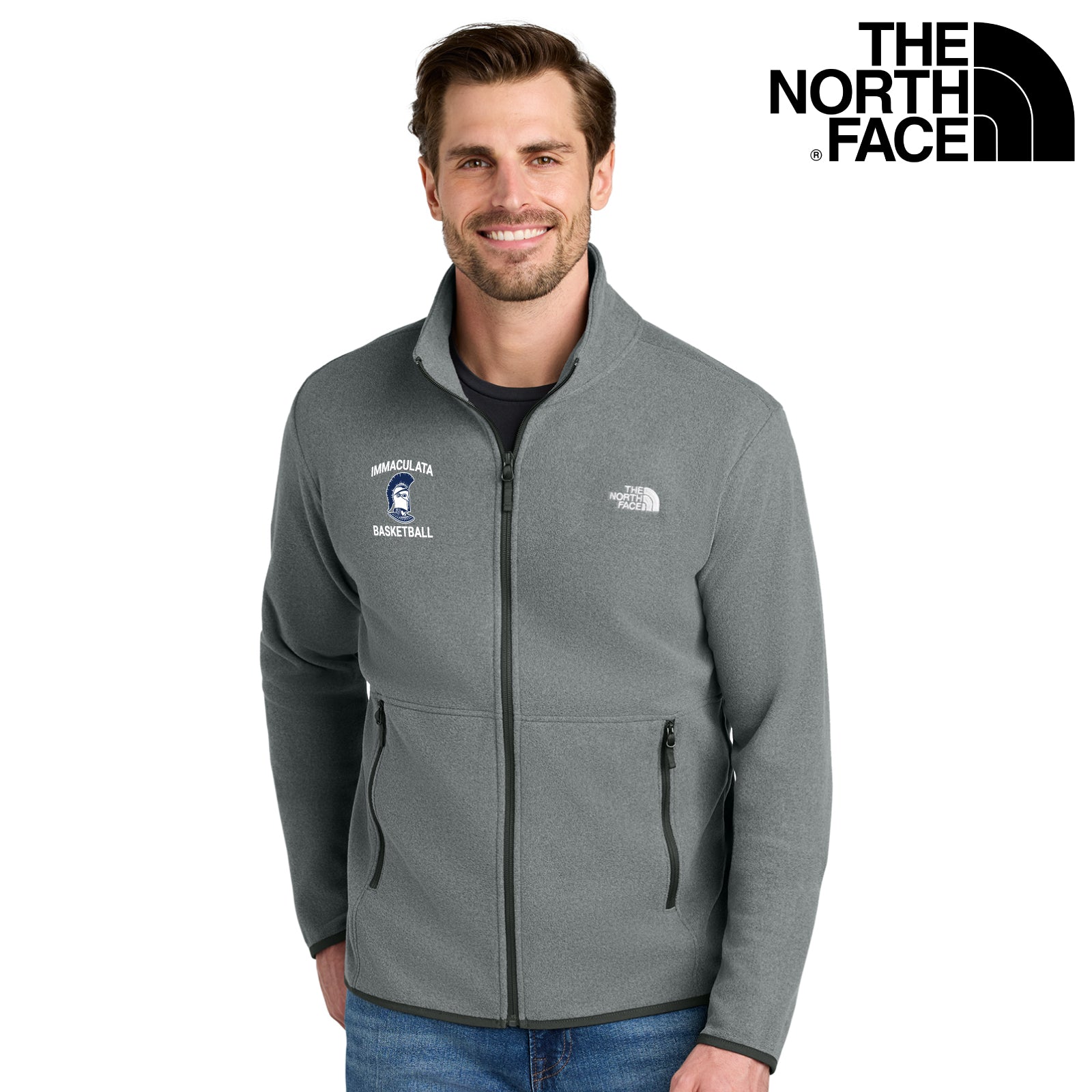 Immaculata H.S. Basketball - Embroidered The North Face® Men's/Women's Glacier Full-Zip Fleece Jacket